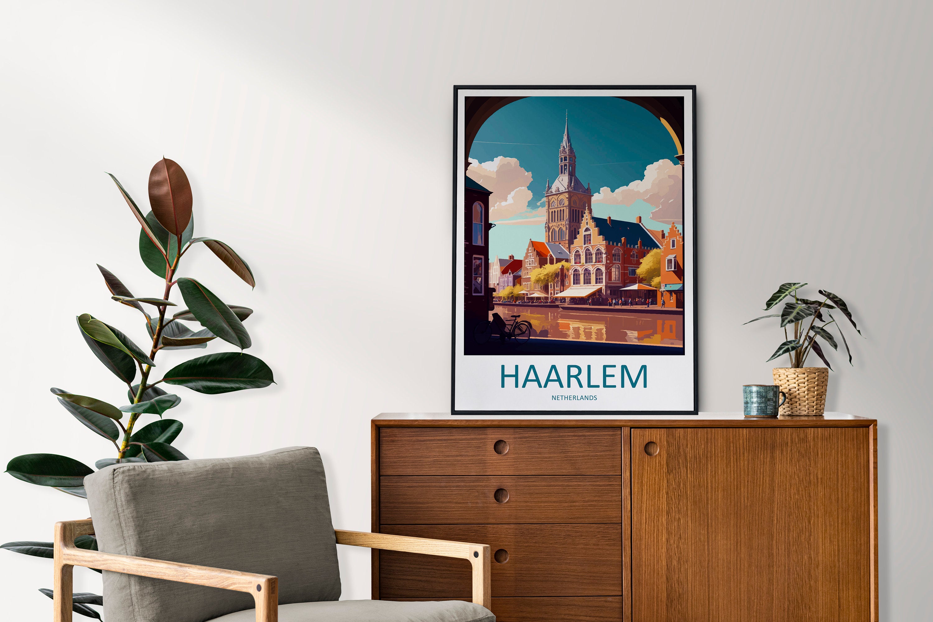 Haarlem Travel Print Haarlem Home Décor Haarlem Art Print Haarlem Wall Print For Netherlands Haarlem Gift For Haarlem Wall Art Netherlands