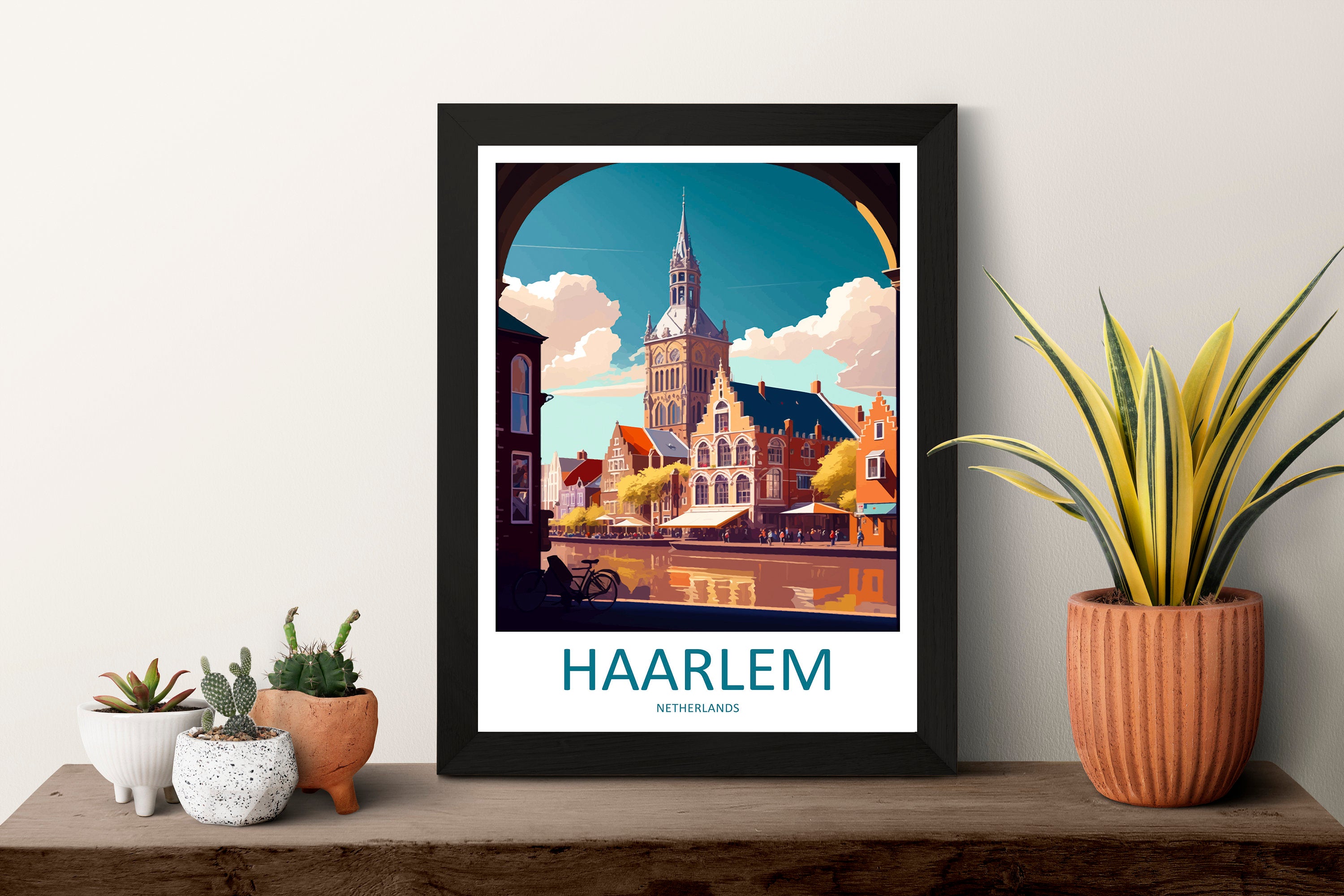 Haarlem Travel Print Haarlem Home Décor Haarlem Art Print Haarlem Wall Print For Netherlands Haarlem Gift For Haarlem Wall Art Netherlands