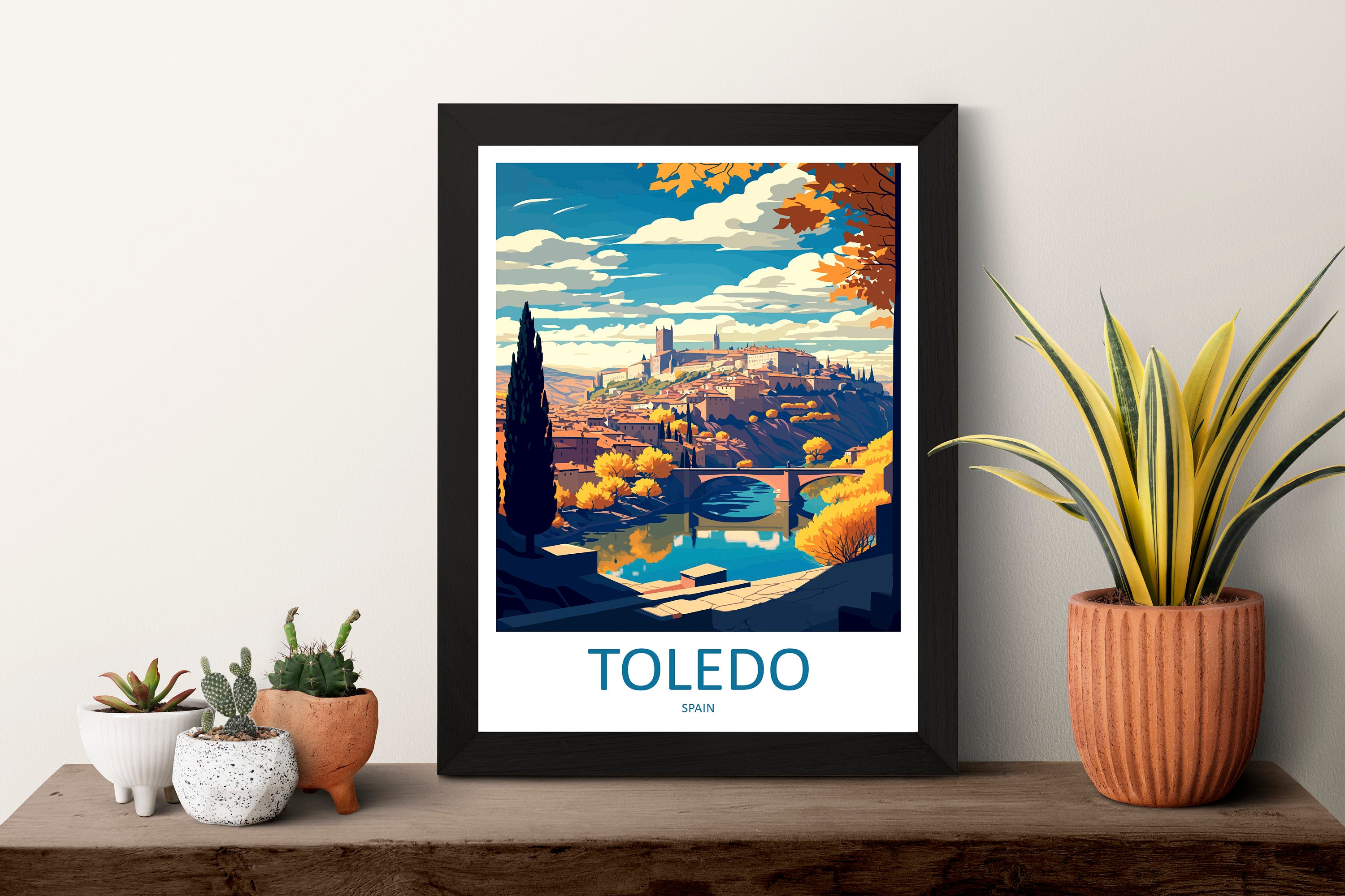 Toledo Travel Print Wall Art Toledo Wall Hanging Home Décor Toledo Gift Art Lovers Spain Art Lover Gift Toledo Print Spain Wall Art