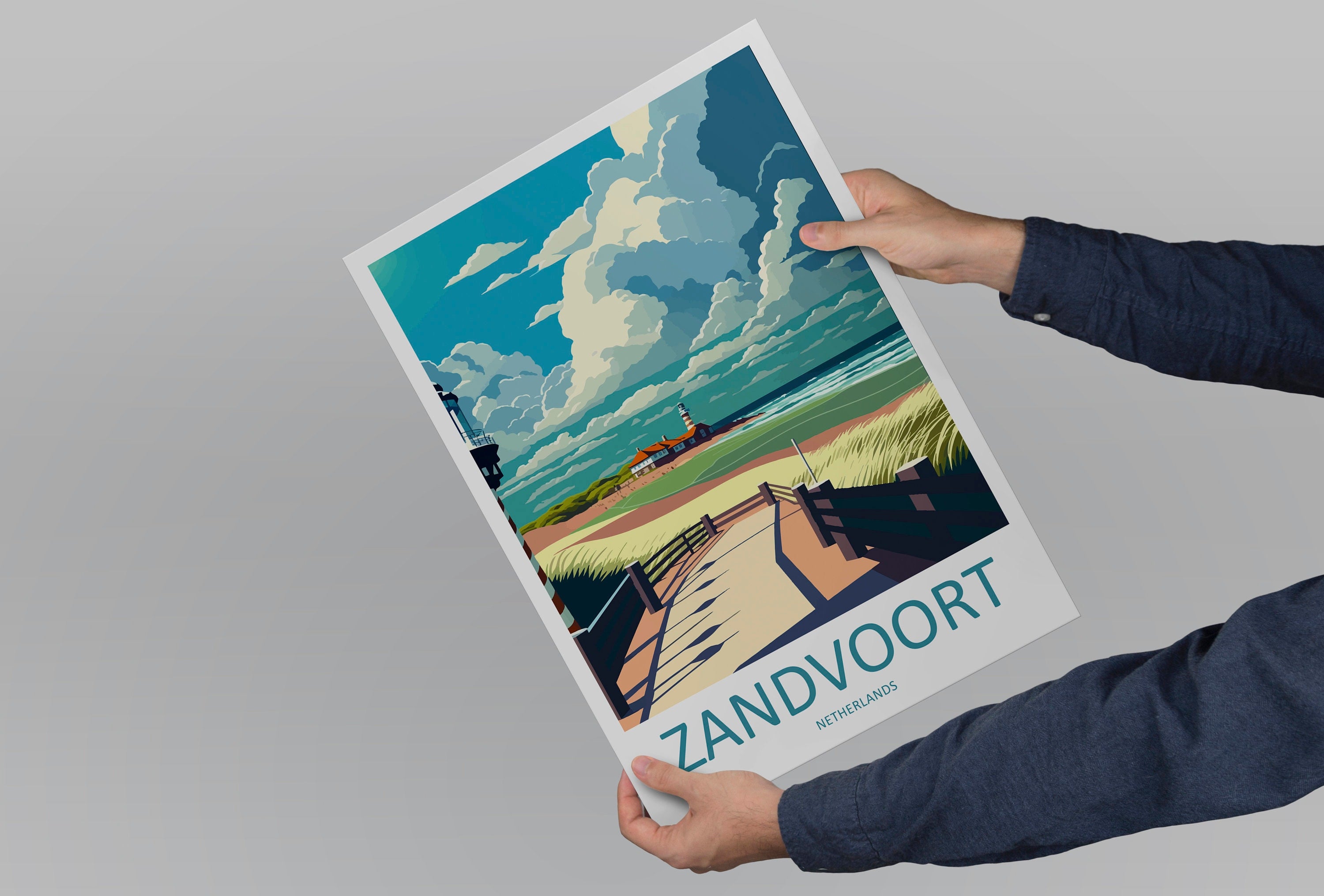 Vandvoort Travel Print Wall Art West Vandvoort Wall Hanging Home Decoration Vandvoort Gift Art Lovers Vandvoort Wall Art Netherlands Poster