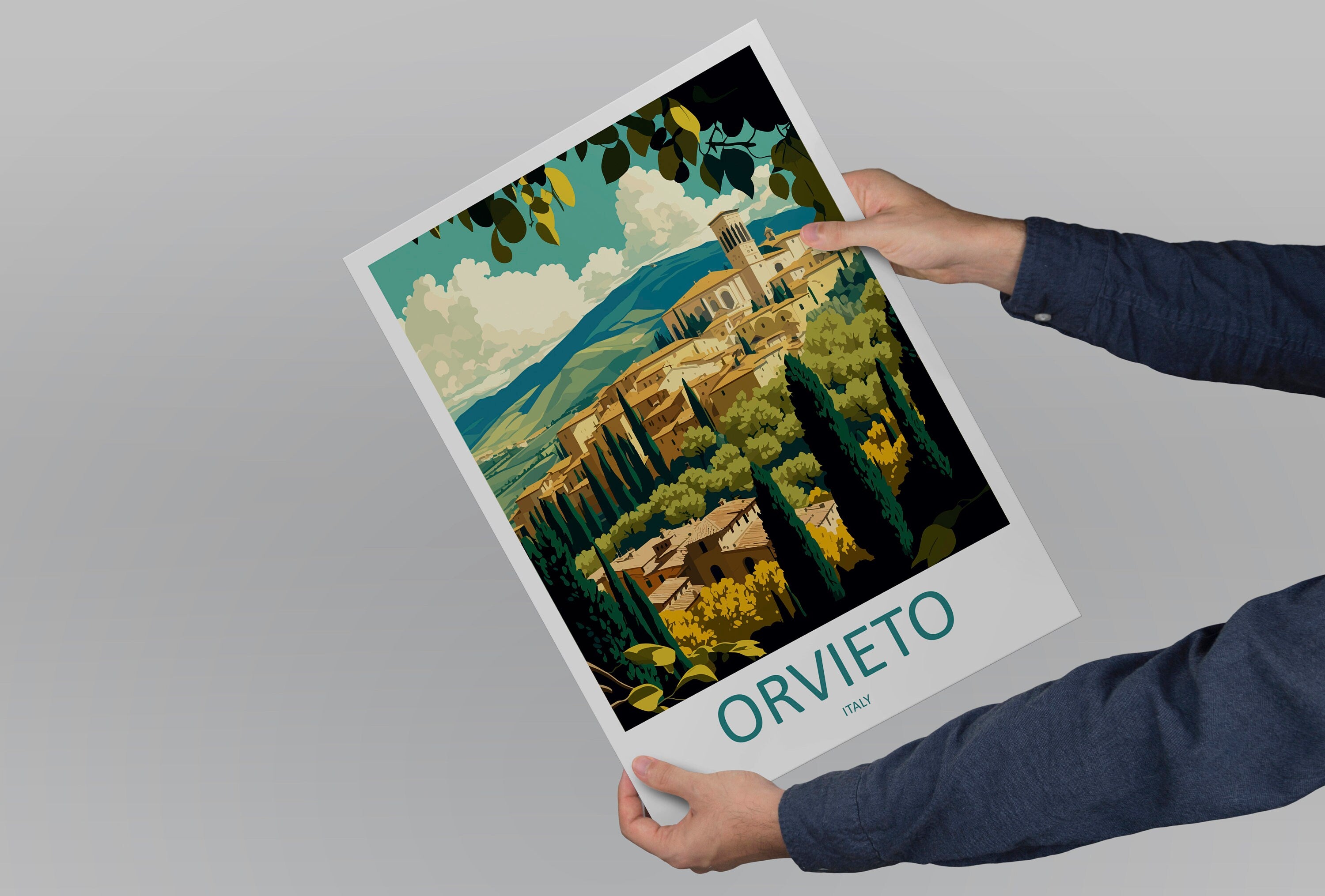 Orvieto Travel Print Wall Art Orvieto Wall Hanging Home Décor Orvieto Gift Art Lovers Italy Art Lover Gift Orvieto Print Orvieto Travel Gift