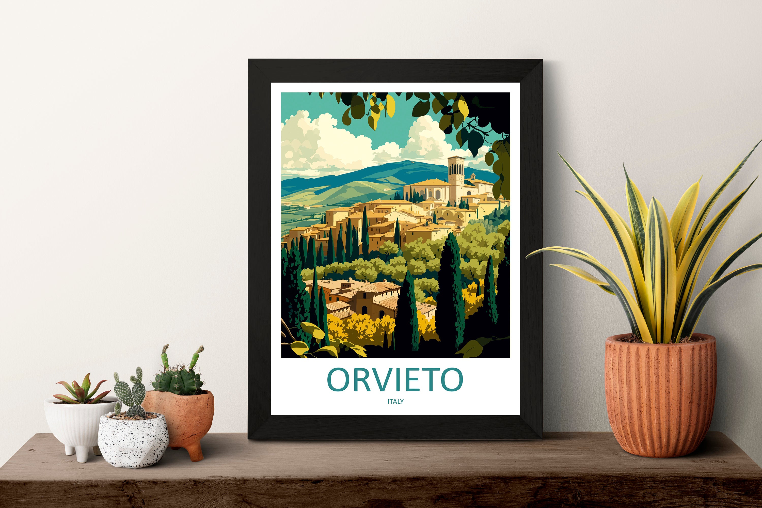 Orvieto Travel Print Wall Art Orvieto Wall Hanging Home Décor Orvieto Gift Art Lovers Italy Art Lover Gift Orvieto Print Orvieto Travel Gift