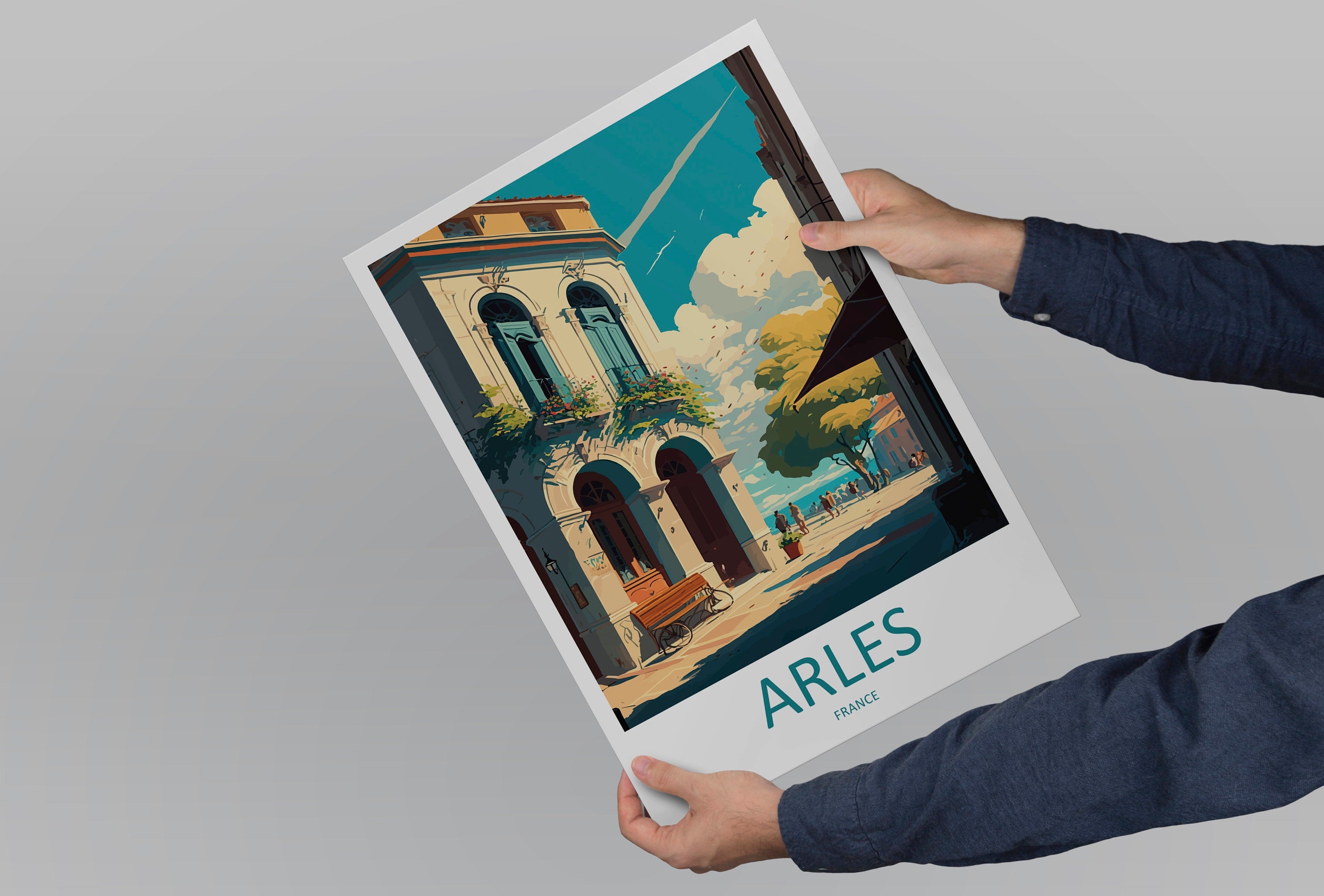 Arles Travel Print Wall Art Arles Wall Hanging Home Décor Arles Gift Art Lovers France Art Lover Gift Arles Print France Artwork Arles