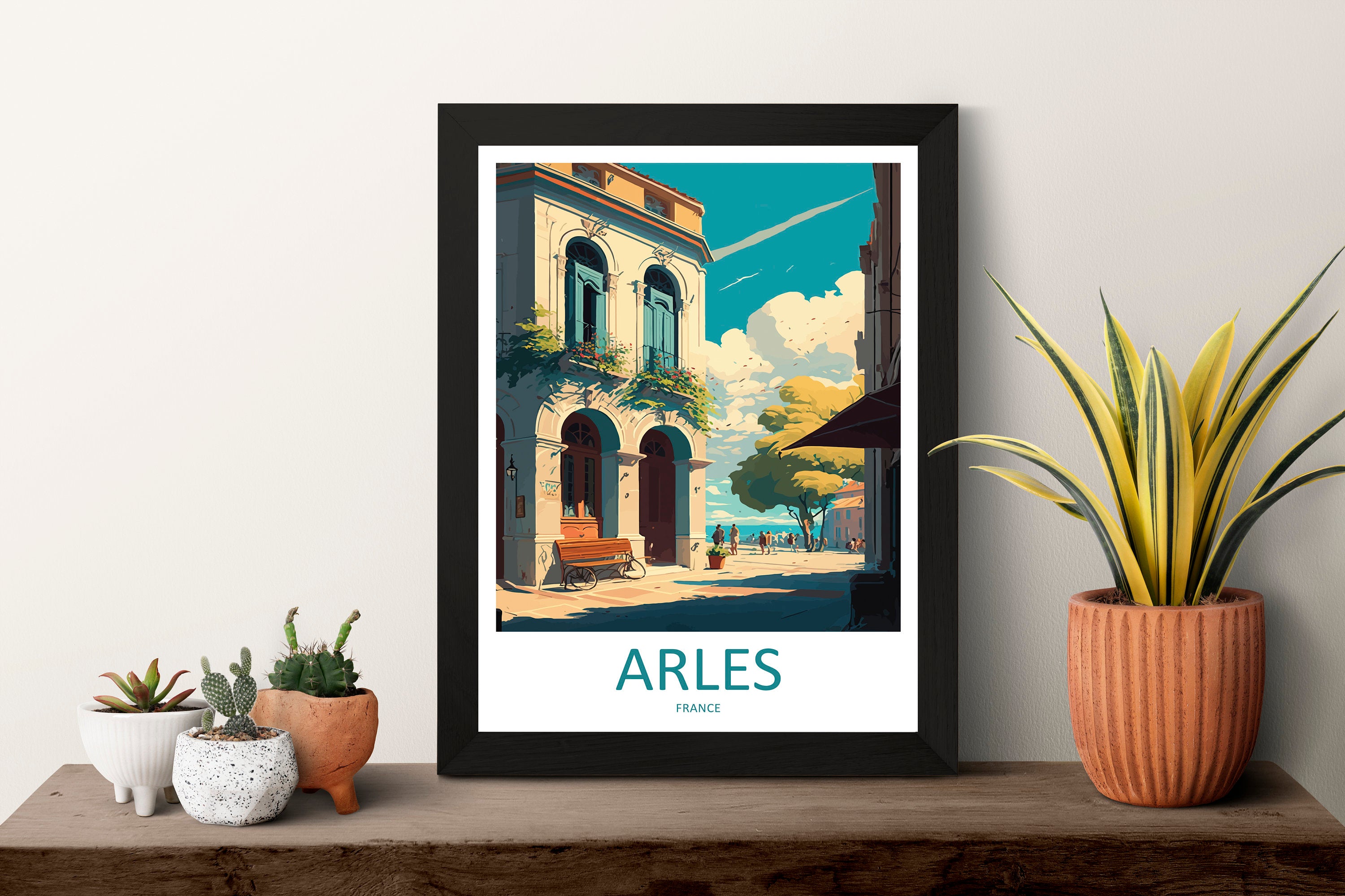 Arles Travel Print Wall Art Arles Wall Hanging Home Décor Arles Gift Art Lovers France Art Lover Gift Arles Print France Artwork Arles