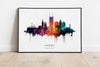 Nashville Watercolour Skyline Print Nashville Cityscape Nashville Home Décor Art Print Wall Art Nashville Print Nashville Skyline Watercolor