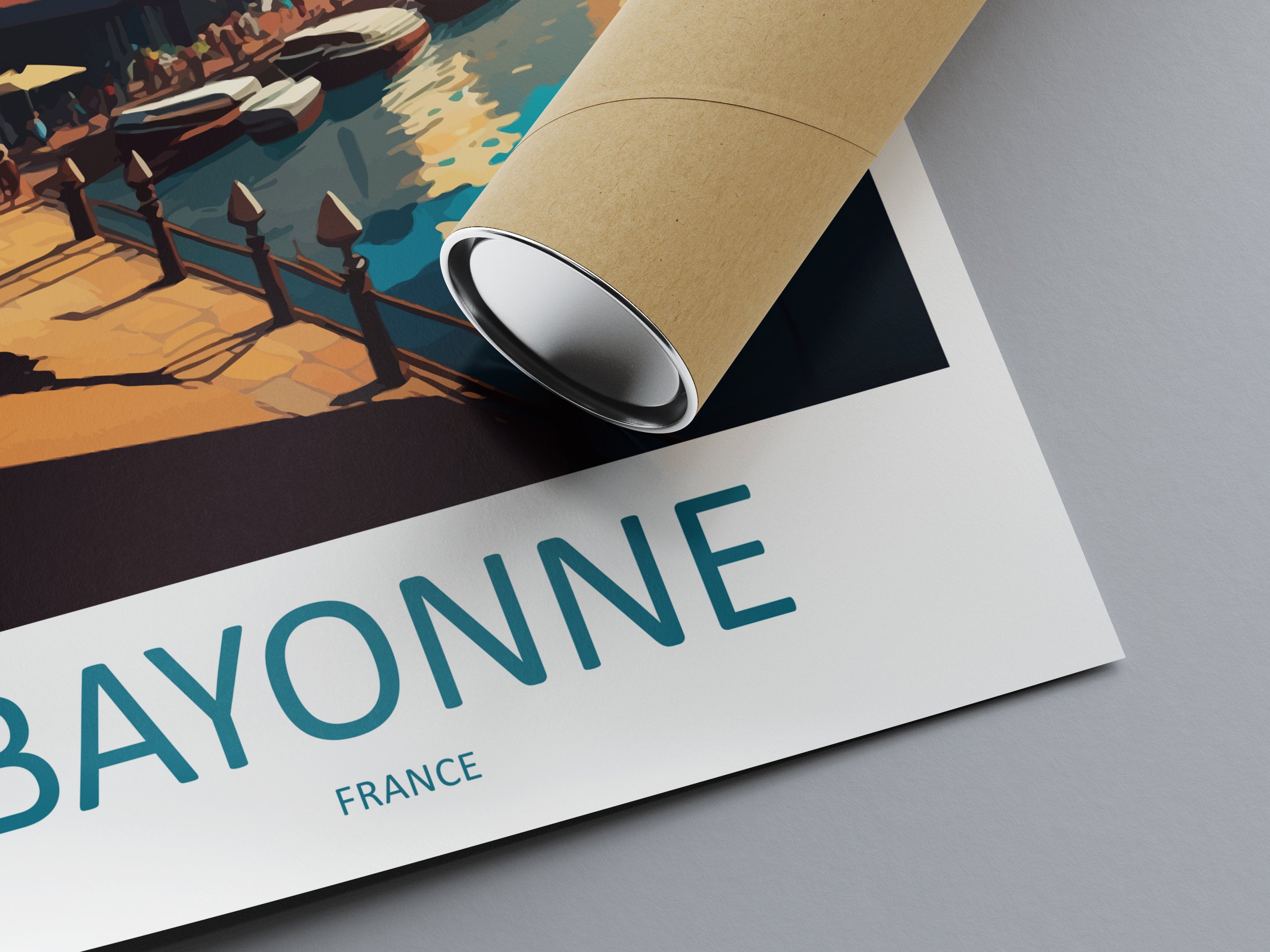 Bayonne Travel Print Wall Art Bayonne Wall Hanging Home Décor Bayonne Gift Art Lovers France Art Lover Gift Bayonne Print France Artwork