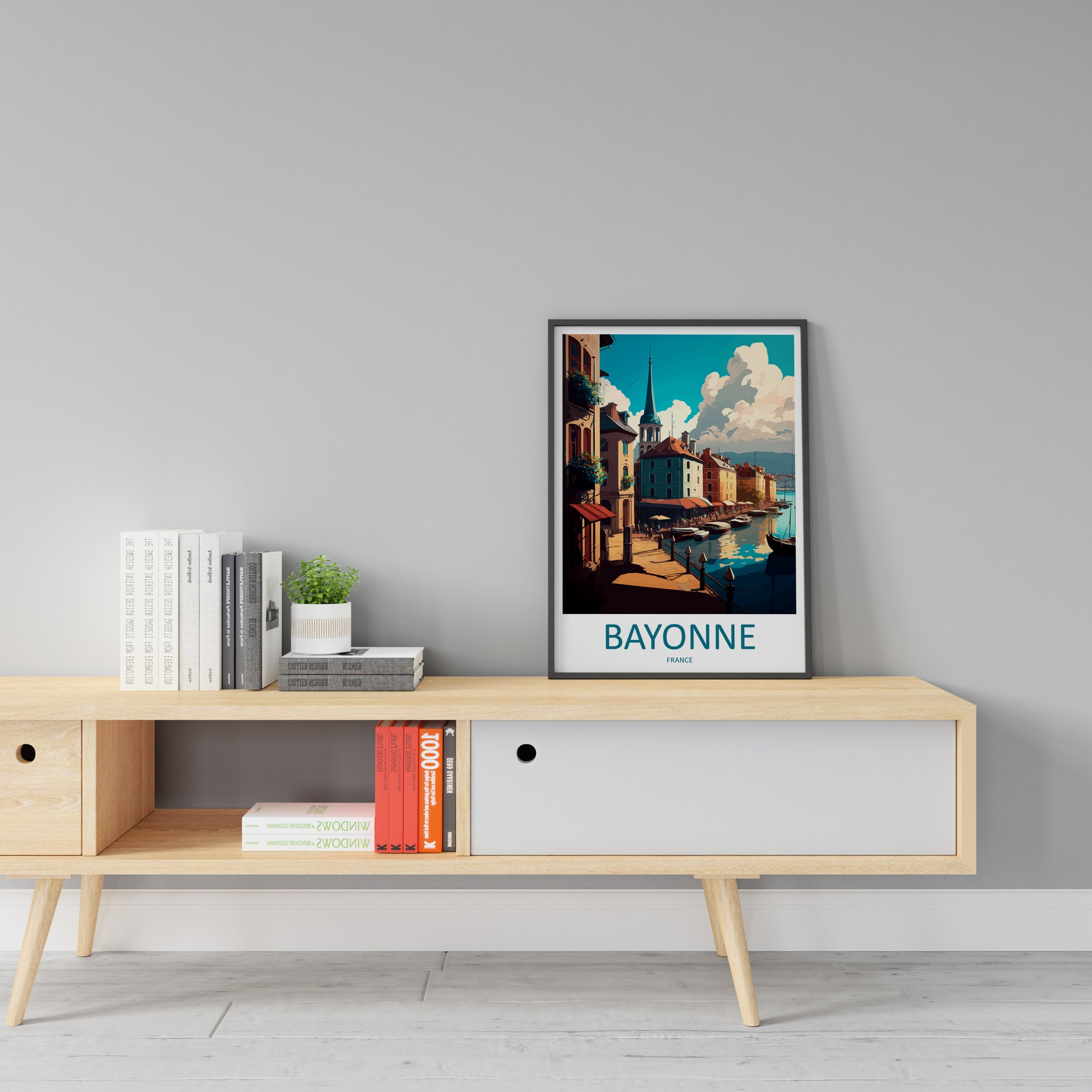 Bayonne Travel Print Wall Art Bayonne Wall Hanging Home Décor Bayonne Gift Art Lovers France Art Lover Gift Bayonne Print France Artwork