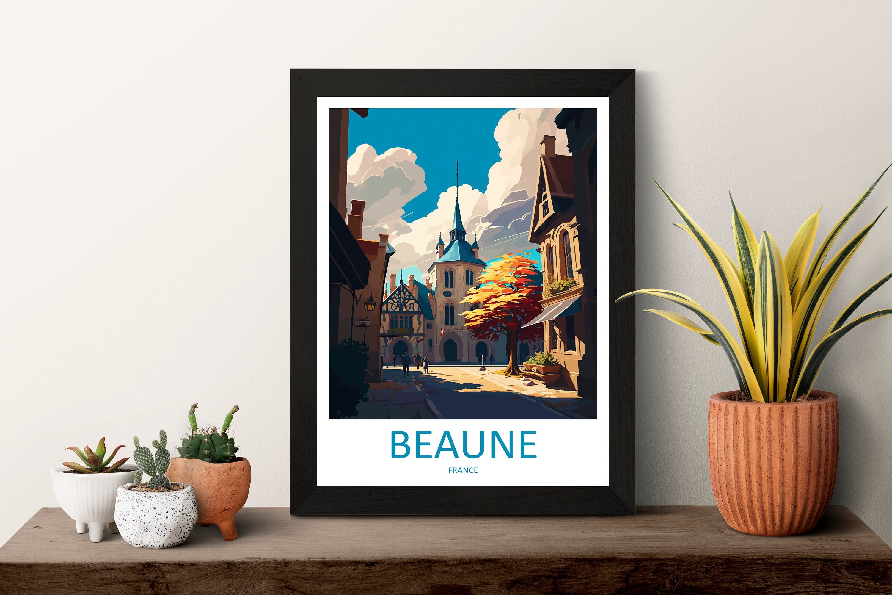 Beaune Travel Print Wall Art Beaune Wall Hanging Home Décor Beaune Gift Art Lovers France Art Lover Gift Beaune Print France Artwork Gift