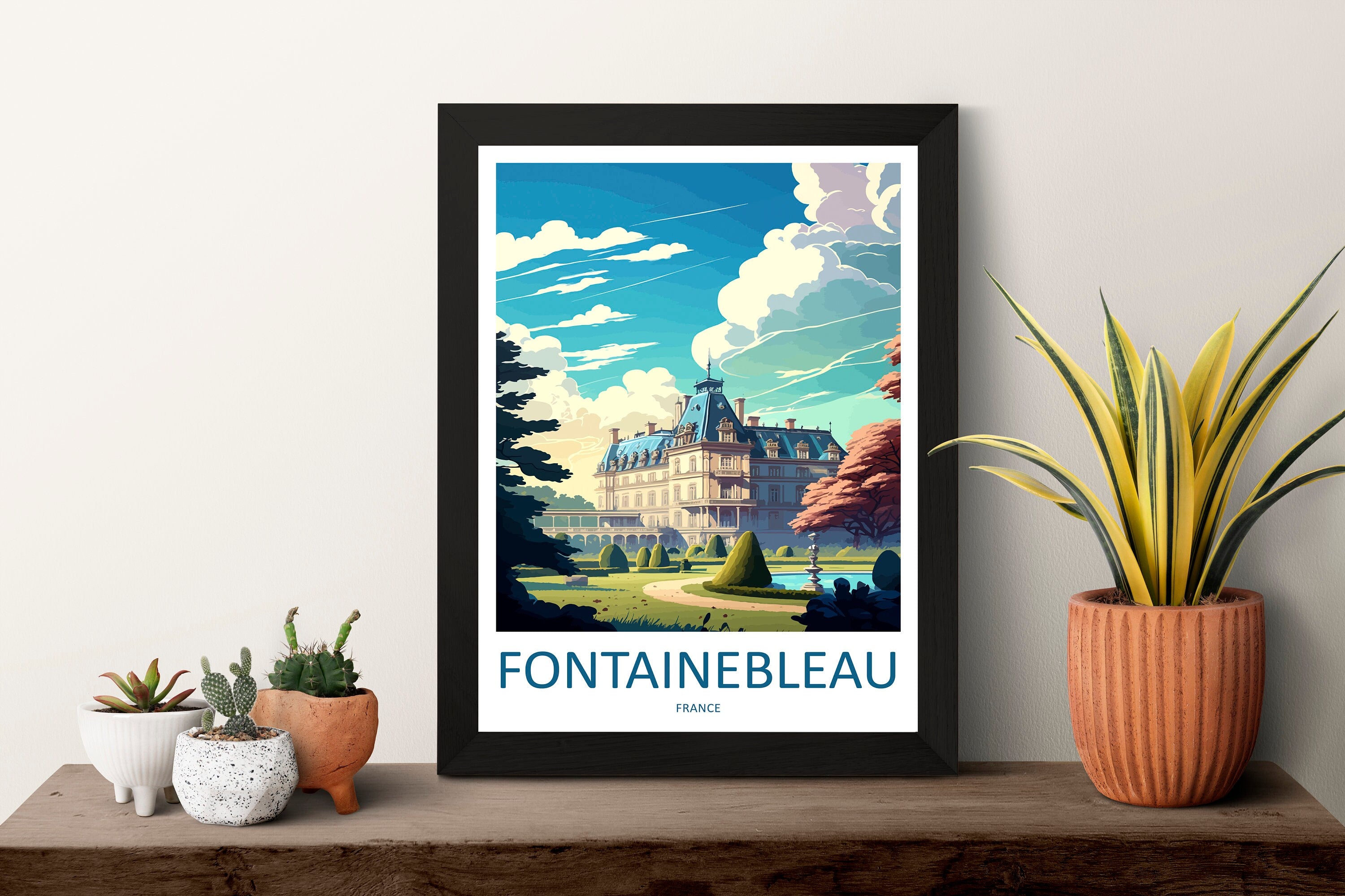 Fontainebleau Travel Print Wall Art Fontainebleau Wall Hanging Home Décor Fontainebleau Gift Art Lovers France Art Lover Gift Fontainebleau