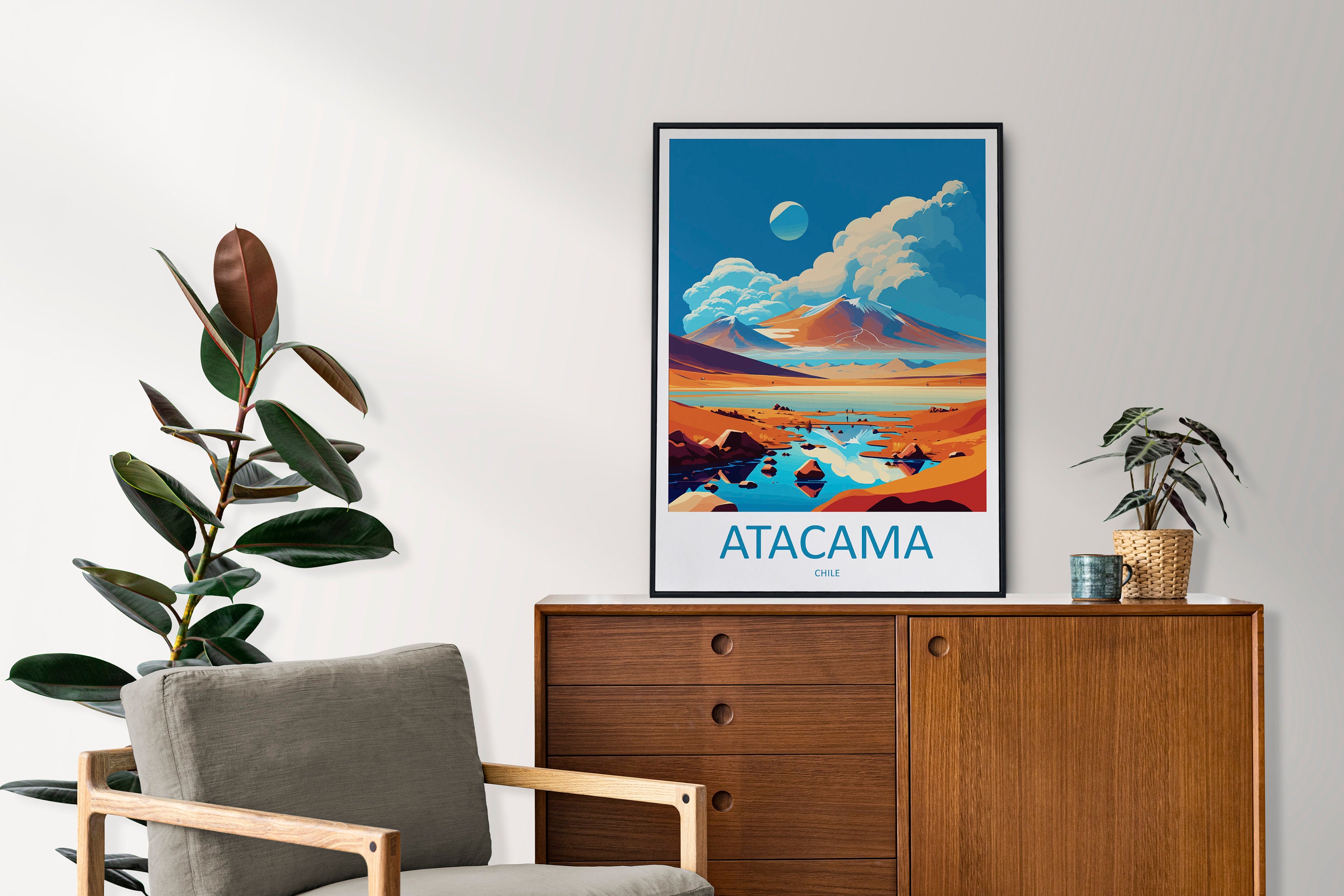 Atacama Desert Travel Print Wall Art Atacama Desert Wall Hanging Home Decoration Atacama Desert Gift Art Lovers Wall Art Print Art Atacama