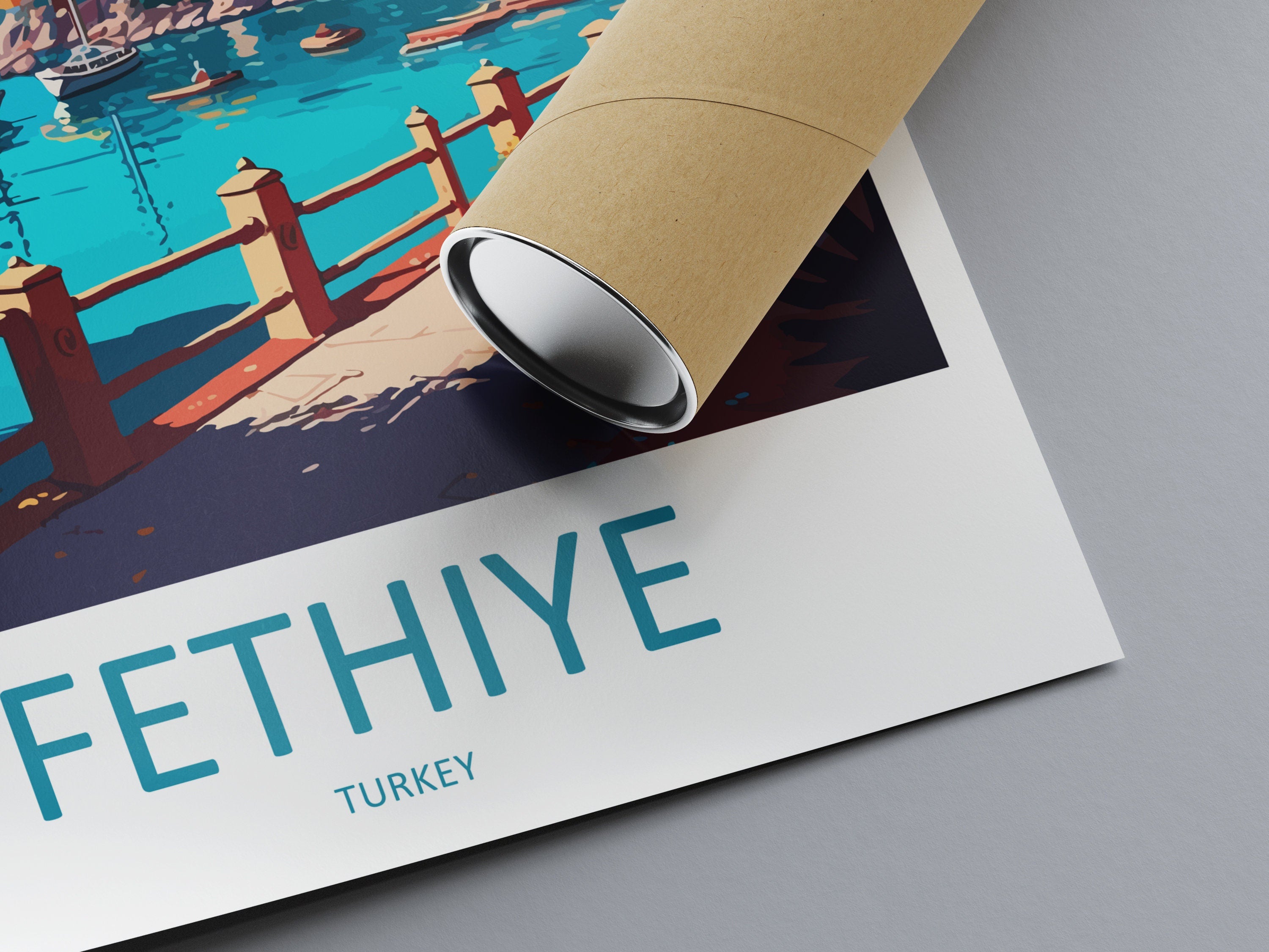 Fethiye Travel Print Wall Art Fethiye Wall Hanging Home Decoration Fethiye Gift Art Lovers Wall Art Print Art Fethiye Wall Print Turkey Art