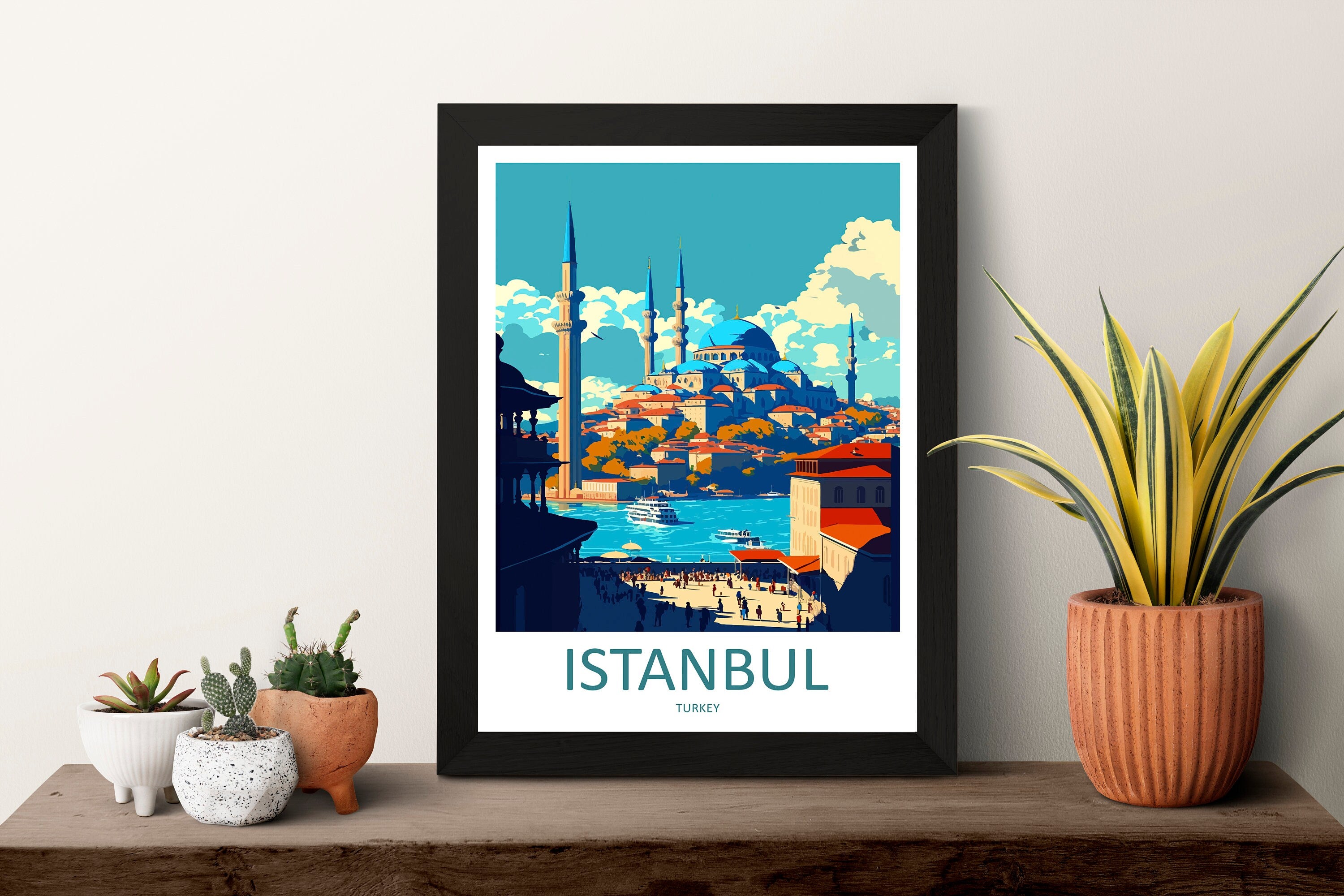 Istanbul Travel Print Wall Art Istanbul Wall Hanging Home Decoration Istanbul Gift Art Lovers Wall Art Print Art Istanbul Wall Print Turkey