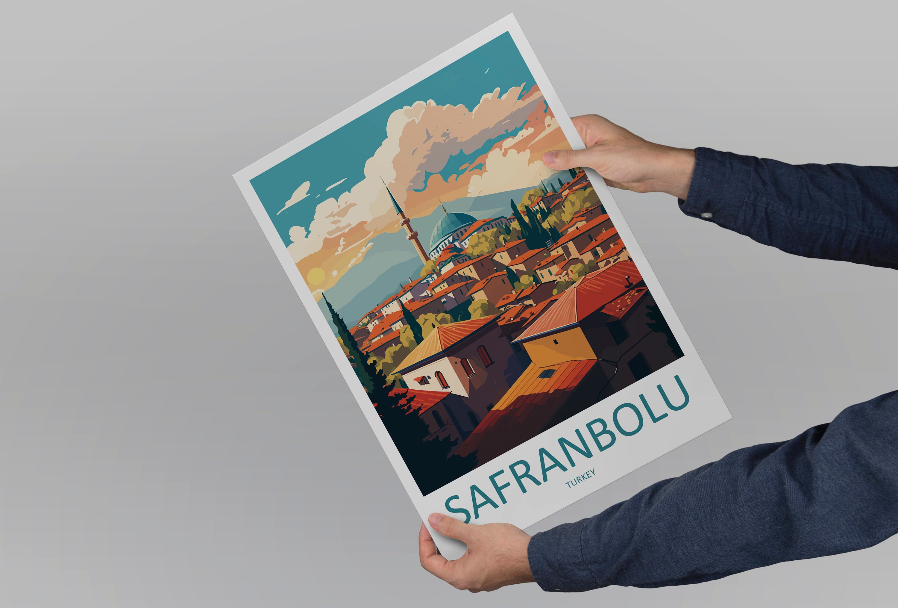 Safranbolu Travel Print Wall Art Safranbolu Wall Hanging Home Decoration Safranbolu Gift Art Lovers Wall Art Print Art Safranbolu Wall Print