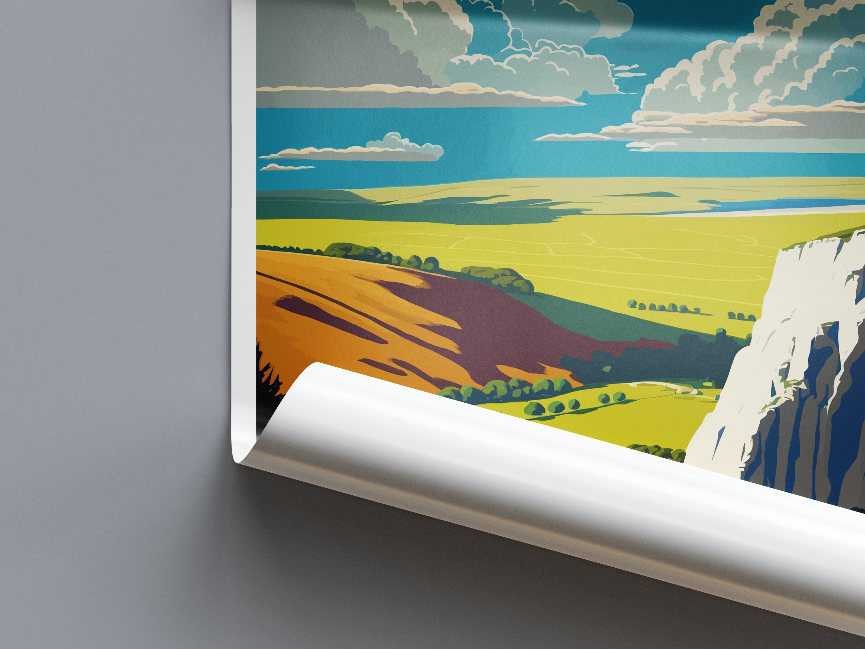 South Downs Travel Print Wall Art South Downs Wall Hanging Home Decor National Park Gift South Downs Lovers National Park Wall South Downs