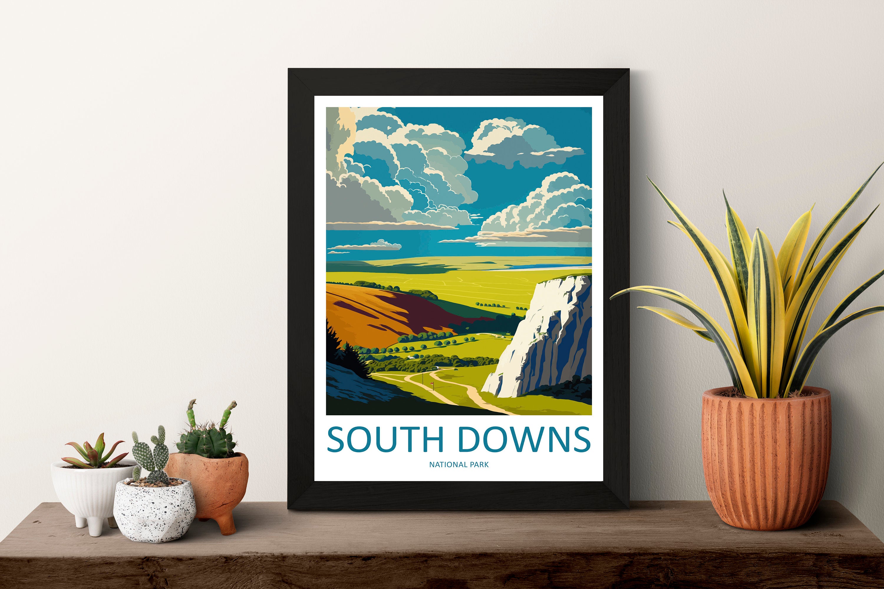 South Downs Travel Print Wall Art South Downs Wall Hanging Home Decor National Park Gift South Downs Lovers National Park Wall South Downs