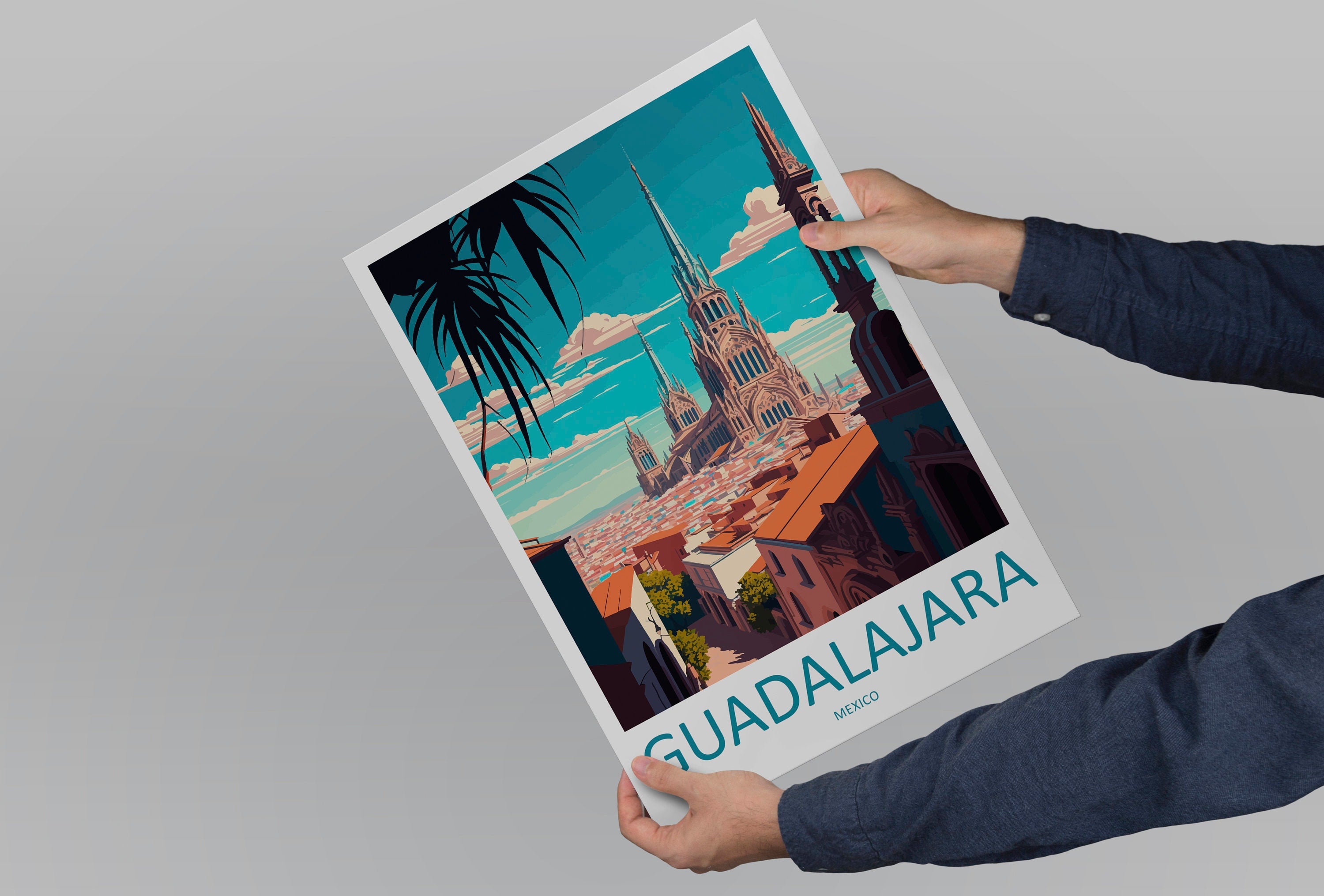 Guadalajara Travel Print Wall Art Guadalajara Wall Hanging Home Decoration Guadalajara Gift Art Lovers Wall Art Print Art Guadalajara Decor