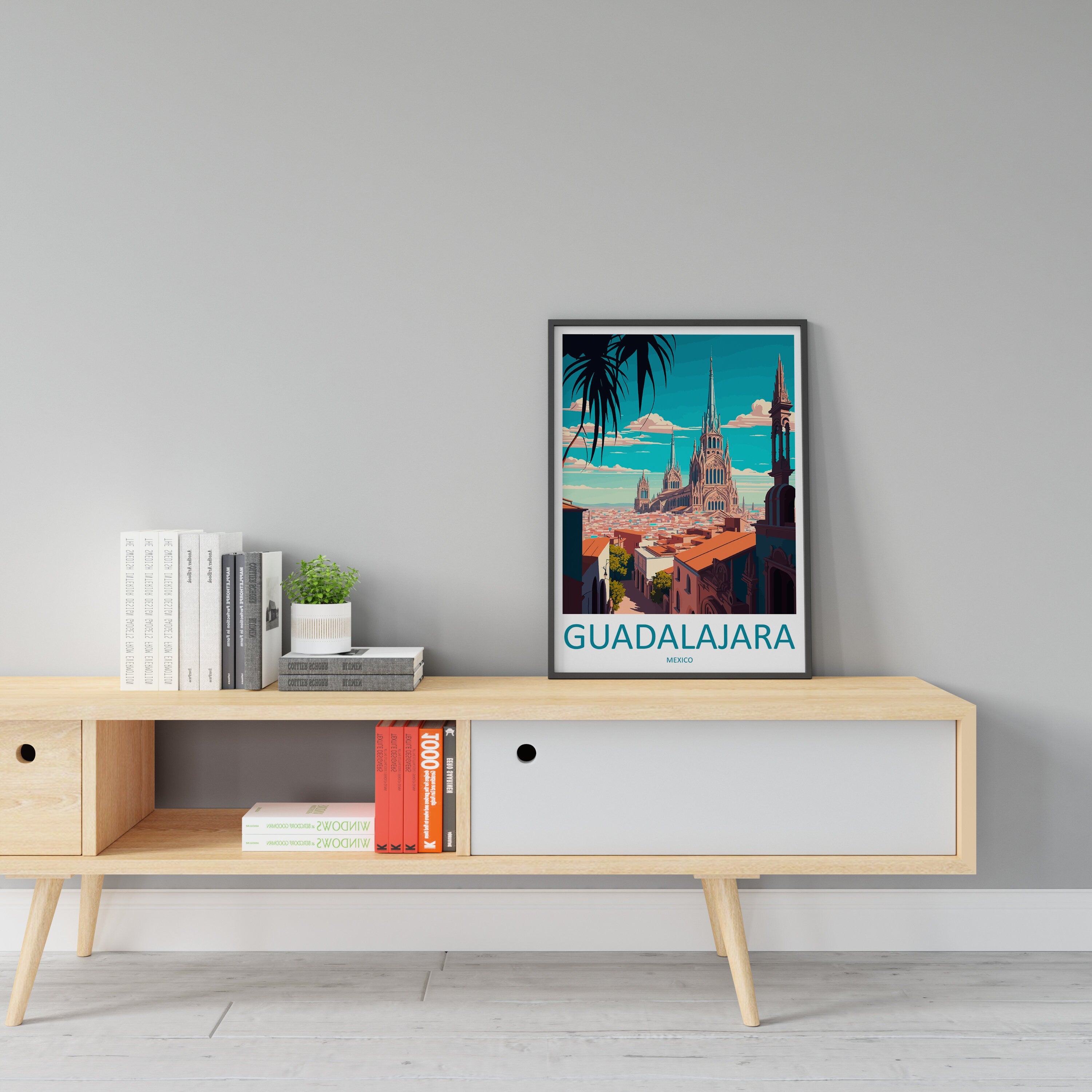 Guadalajara Travel Print Wall Art Guadalajara Wall Hanging Home Decoration Guadalajara Gift Art Lovers Wall Art Print Art Guadalajara Decor