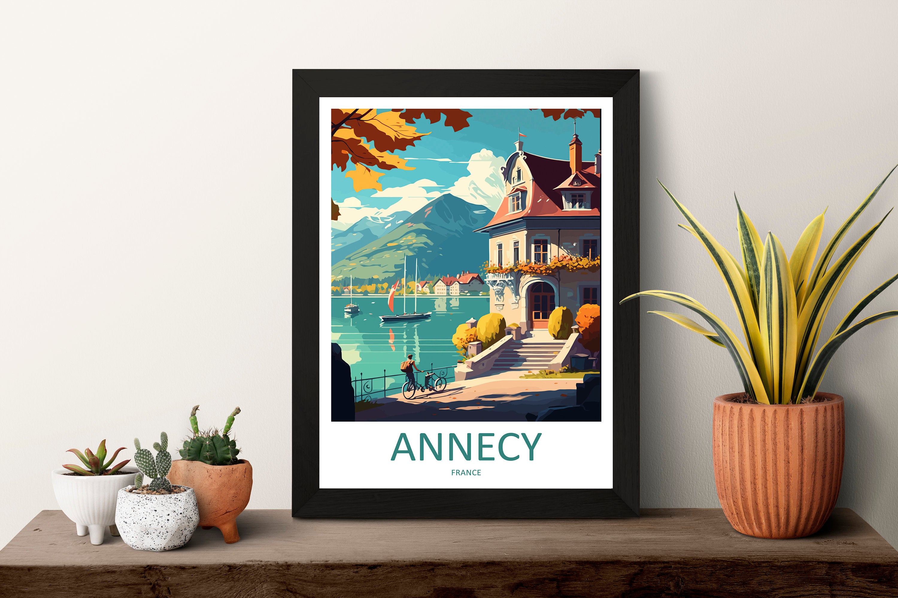 Annecy Travel Print Wall Art Annecy Wall Hanging Home Decoration Annecy Gift Art Lovers Wall Art Print Art Annecy Wall Hanging Poster Annecy
