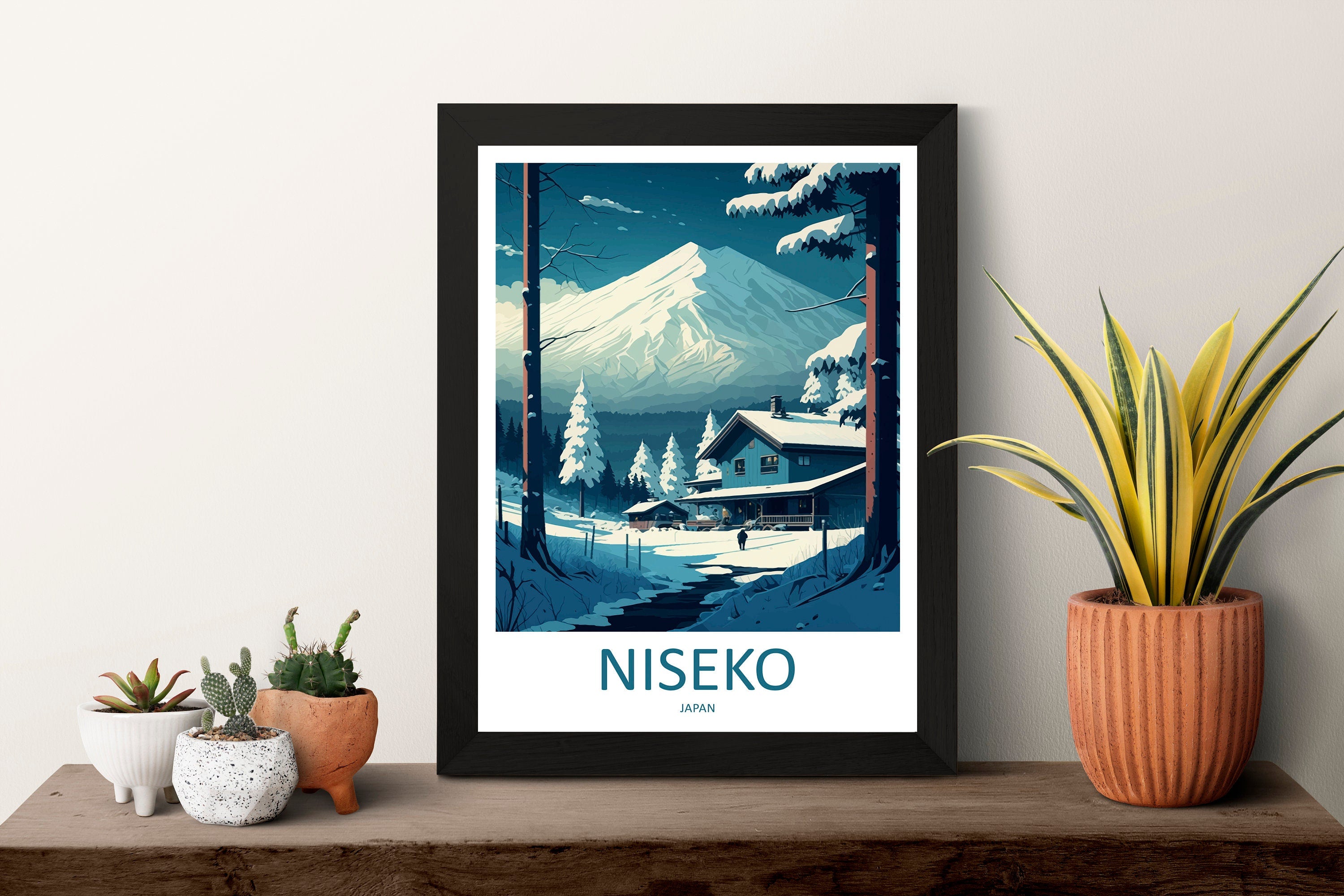 Niseko Travel Print Wall Art Niseko Wall Hanging Home Décor Niseko Gift Art Lovers Ski Art Lover Gift Niseko Print Skiing Niseko Ski Art
