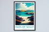 Isles of Scilly Travel Print Wall Art Isles of Scilly Wall Hanging Home Decoration Isles of Scilly Gift Art Lovers Wall Art Print Scilly Art