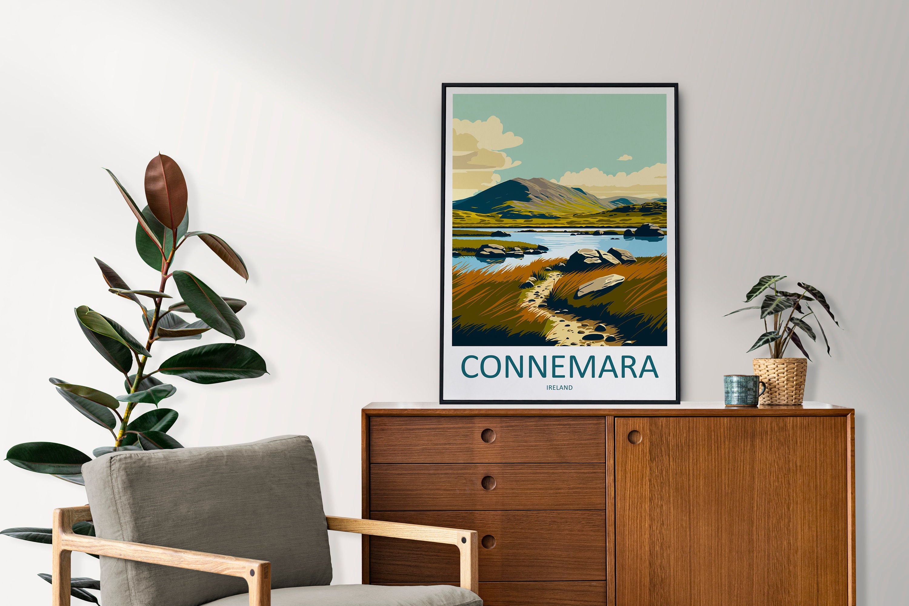 Connemara Travel Print Wall Art Connemara Wall Hanging Home Decoration Connemara Gift Art Lovers Wall Art Print Art Connemara Ireland Print