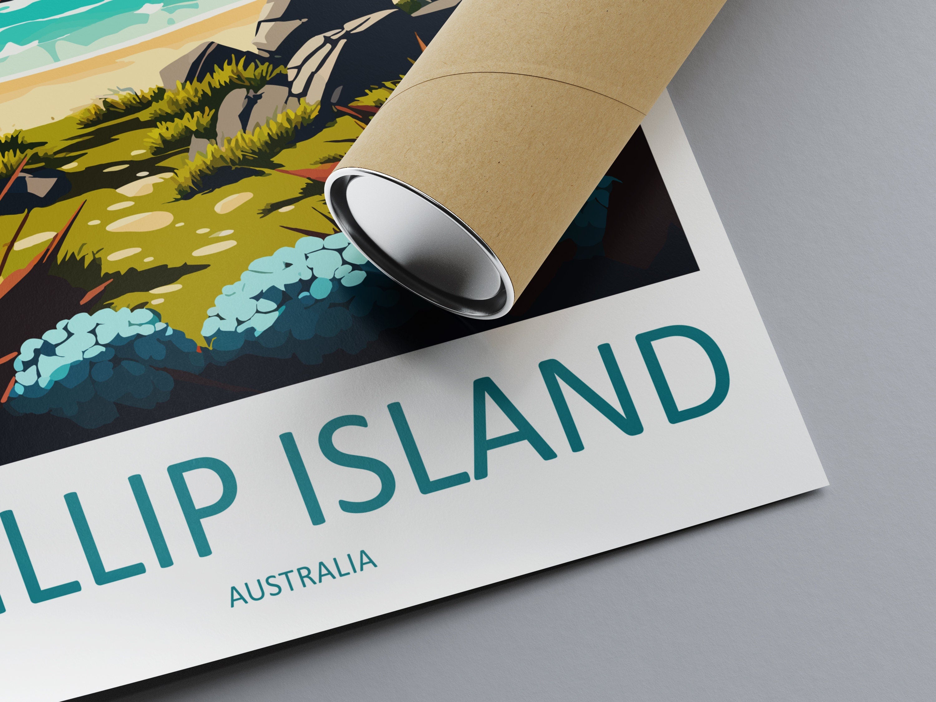 Phillip Island Travel Print Wall Art Phillip Island Wall Hanging Home Décor Phillip Island Gift Art Lovers Wall Art Australia Travel Print