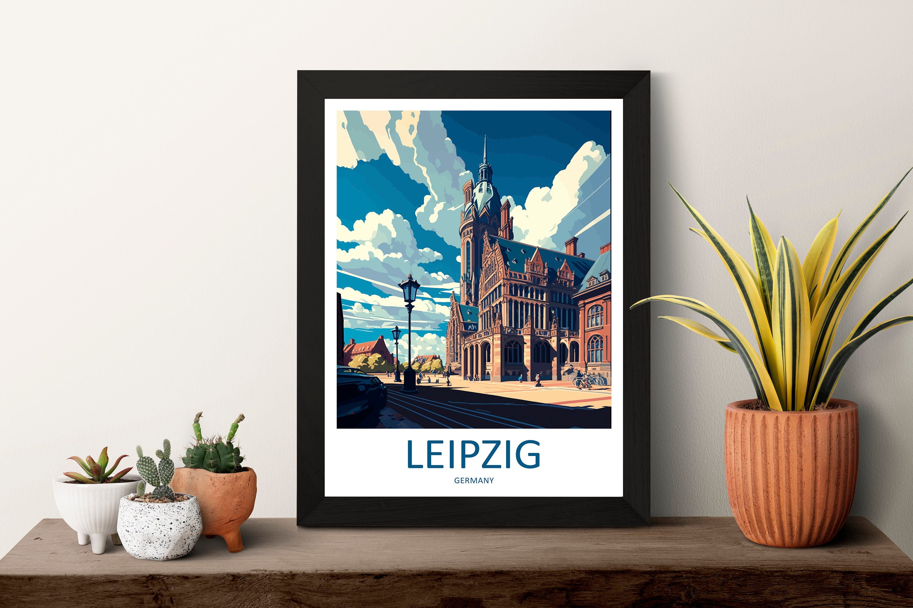 Leipzig Travel Print Wall Art Leipzig Wall Hanging Home Décor Leipzig Gift Art Lovers Germany Art Lover Gift Leipzig Wall Décor Print Gift