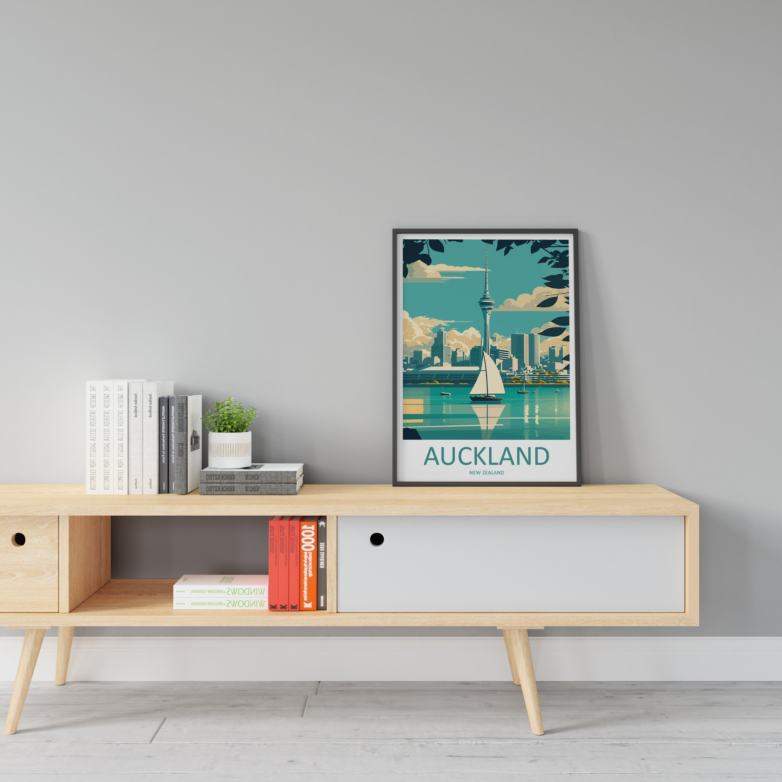 Auckland Travel Print Wall Art Auckland Wall Hanging Home Décor Auckland Gift Art Lovers New Zealand Art Lover Gift Print Auckland Wall Art