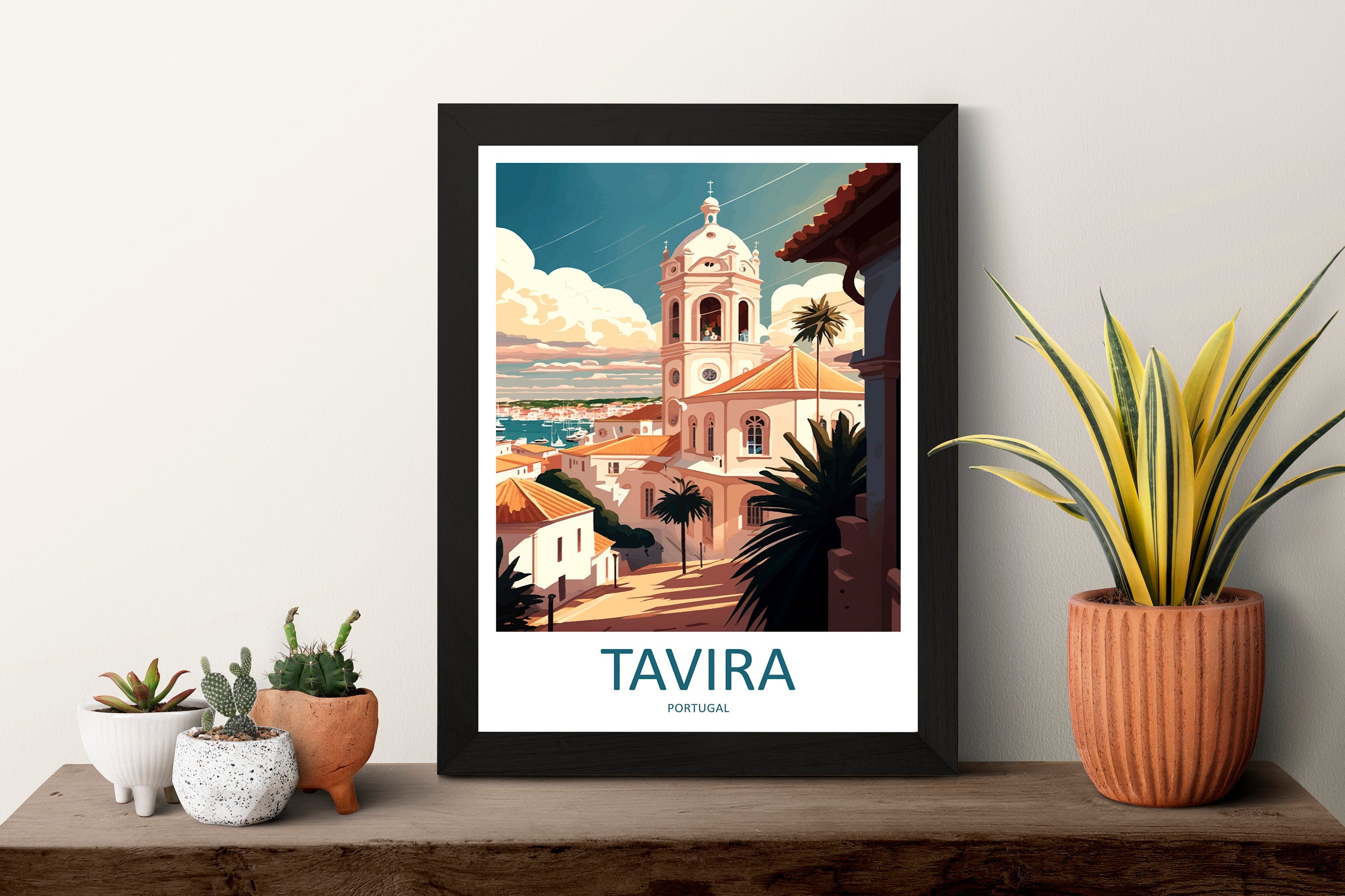 Tavira Travel Print Wall Art Tavira Wall Hanging Home Décor Tavira Gift Art Lovers Portugal Art Lover Gift Tavira Wall Décor Tavira Travel