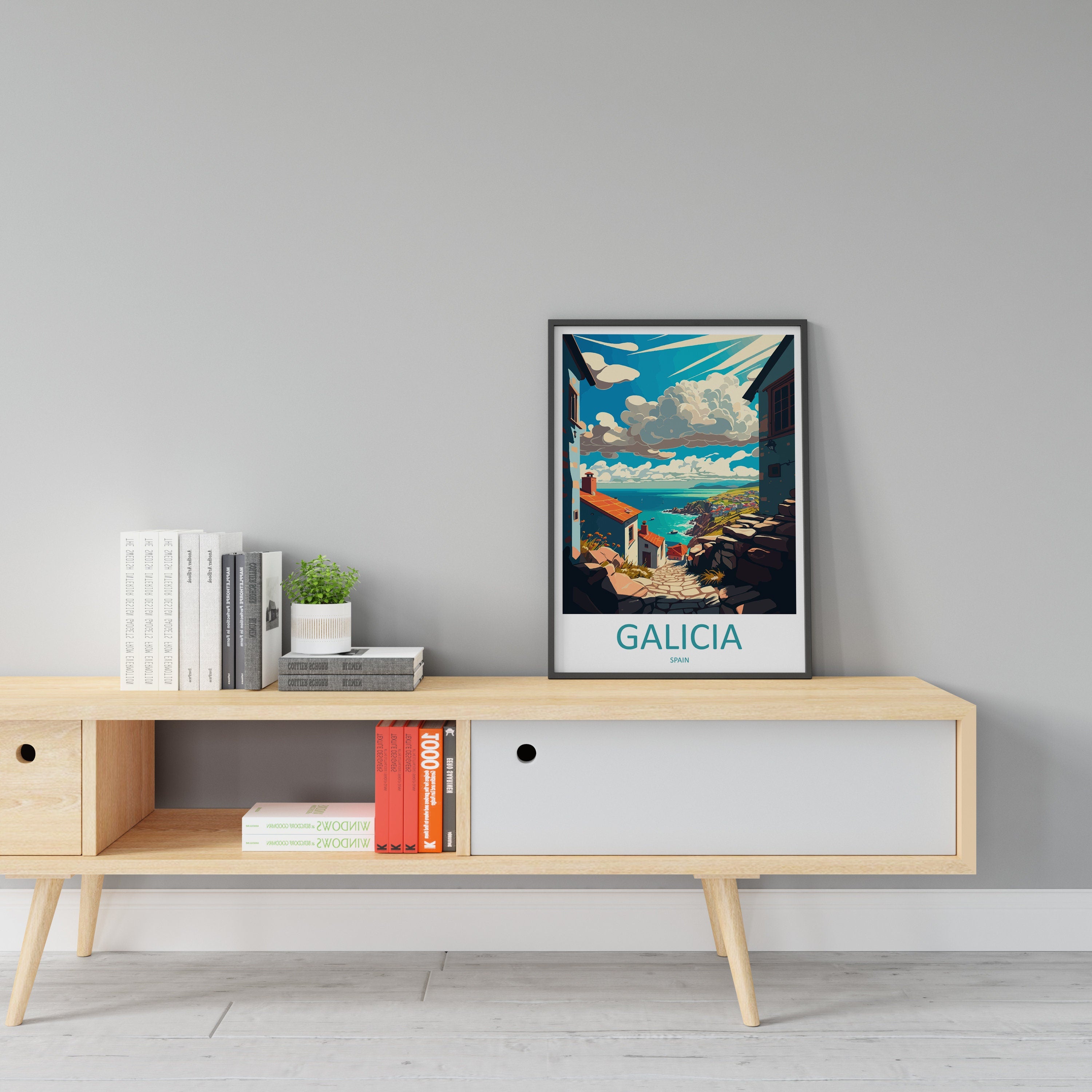 Galicia Travel Print Wall Art Galicia Wall Hanging Home Décor Galicia Gift Art Lovers Spain Art Lover Gift Galicia Wall Décor Galicia Spain