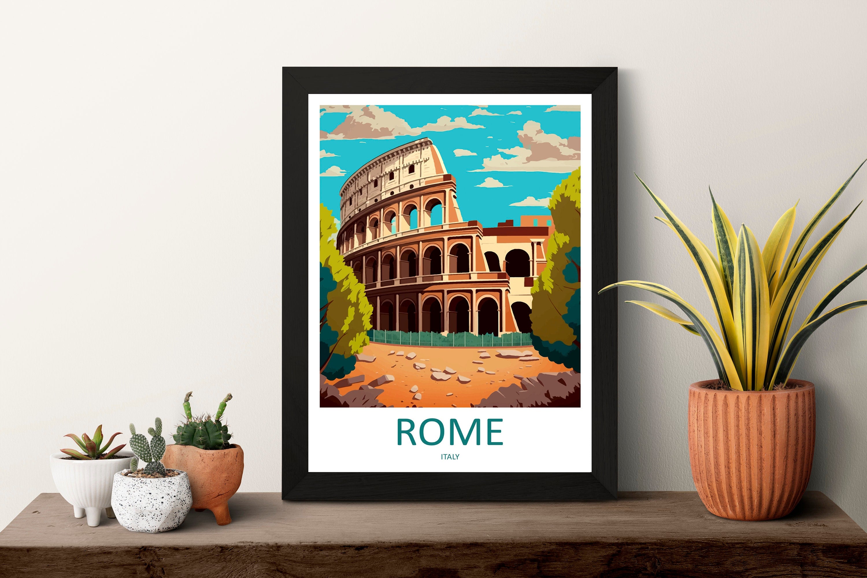 Rome Travel Print Wall Art Rome Wall Hanging Home Décor Rome Gift Art Lovers Italy Art Lover Gift Rome Print Italy Wall Art Decor