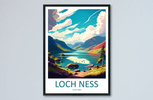 Loch Ness Print Loch Ness Home Décor Landscape Art Print Loch Ness Wall Art for Scotland Enthusiast Gift Wall Hanging Loch Ness Scotland Art
