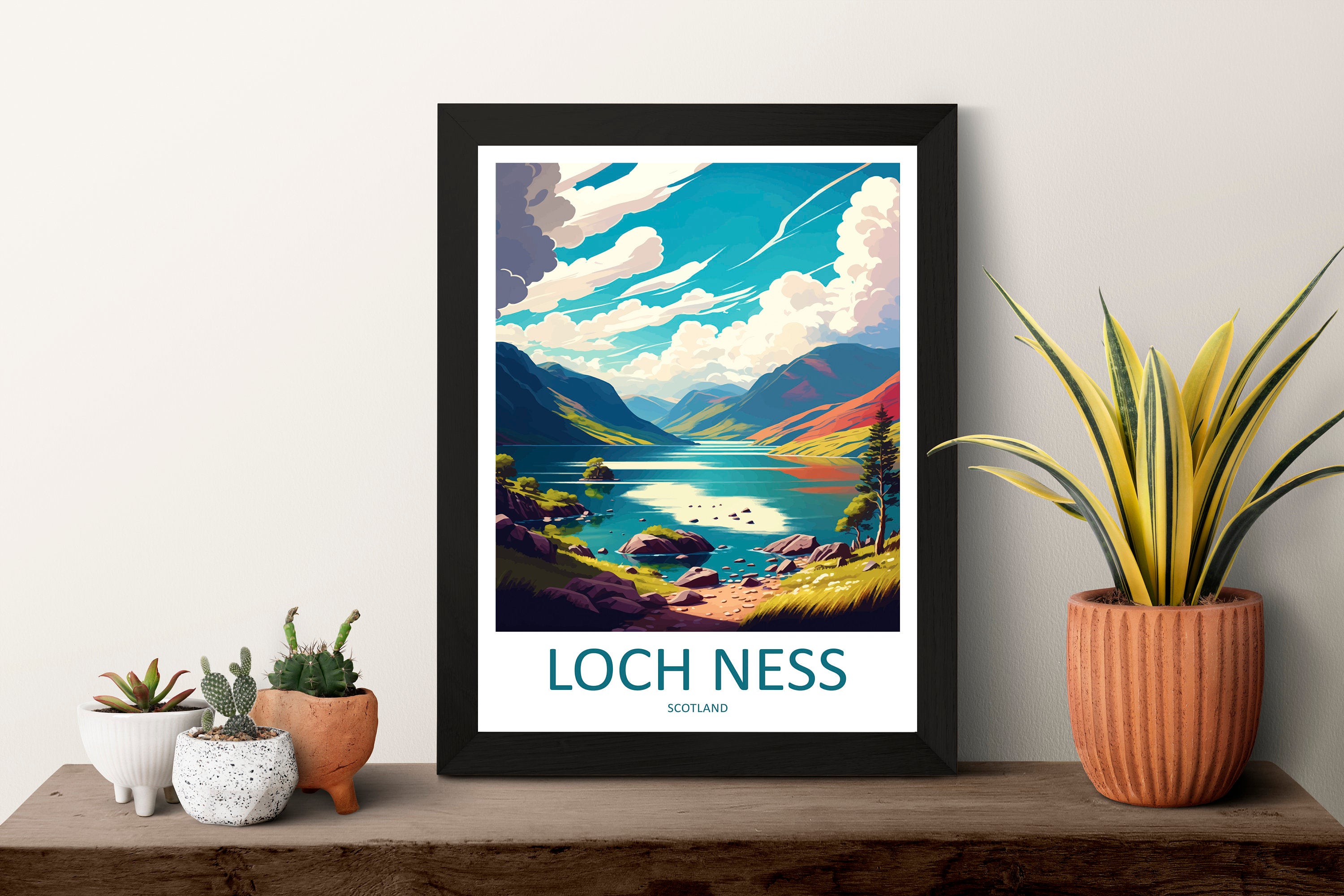 Loch Ness Print Loch Ness Home Décor Landscape Art Print Loch Ness Wall Art for Scotland Enthusiast Gift Wall Hanging Loch Ness Scotland Art