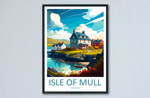 Isle Of Mull Travel Print Wall Art Isle Of Mull Wall Hanging Home Décor Isle Of Mull Gift Art Lovers Scotland Art Lover Gift Isle Of Mull