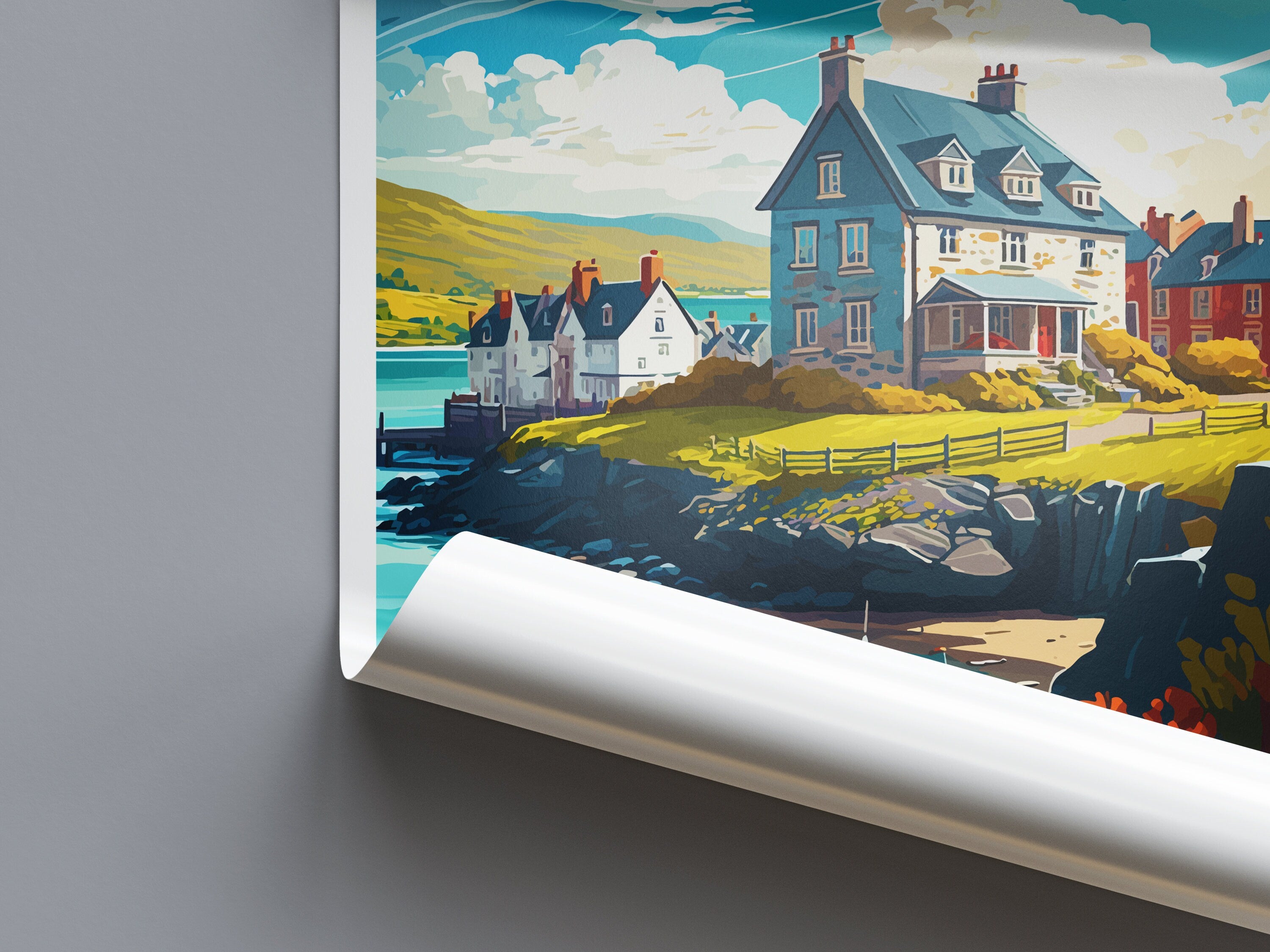 Isle Of Mull Travel Print Wall Art Isle Of Mull Wall Hanging Home Décor Isle Of Mull Gift Art Lovers Scotland Art Lover Gift Isle Of Mull