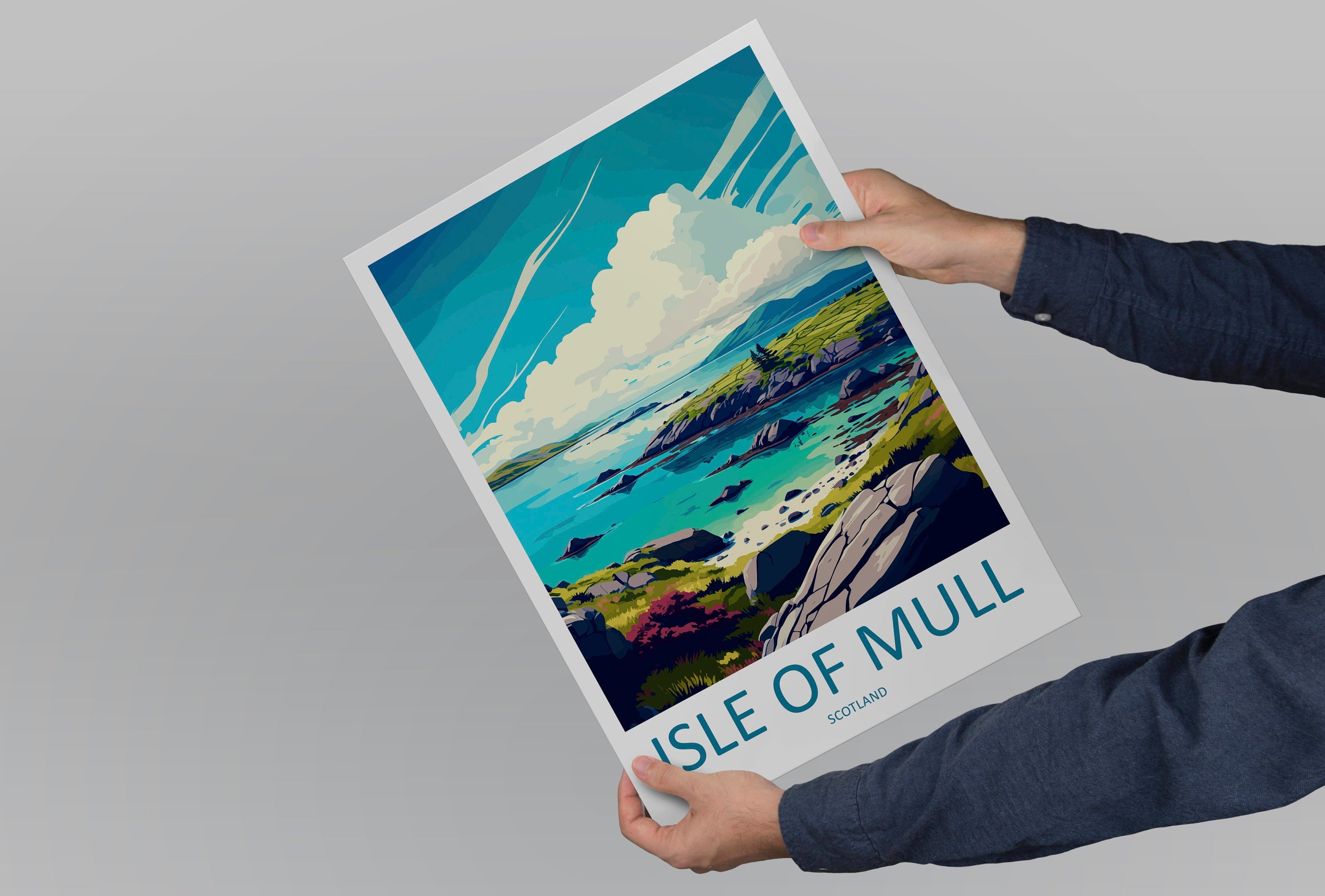 Isle Of Mull Travel Print Wall Art Isle Of Mull Wall Hanging Home Décor Isle Of Mull Gift Art Lovers Scotland Art Lover Gift Isle Of Mull