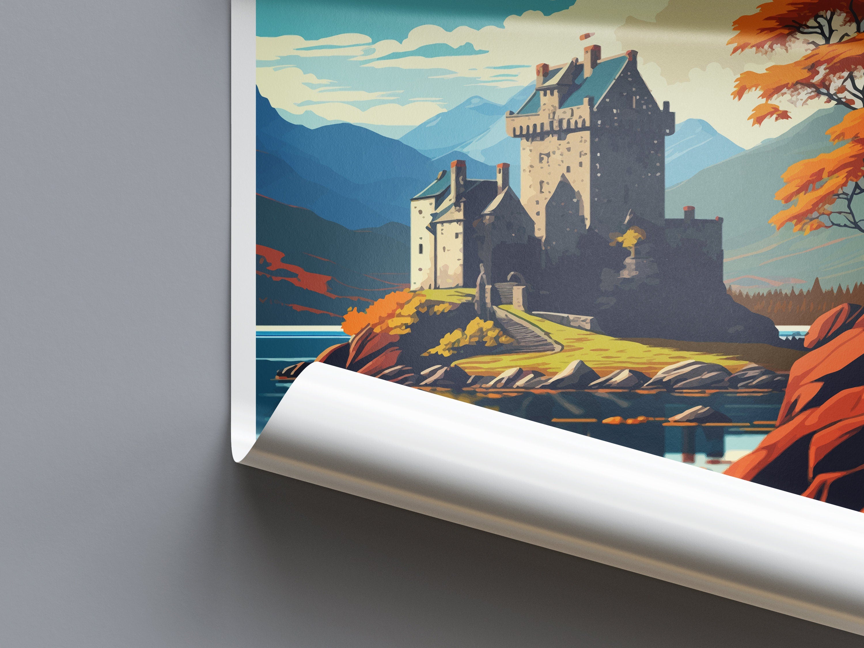 Loch Duich Travel Print Wall Art Loch Duich Wall Hanging Home Décor Loch Duich Gift Art Lovers Scotland Art Lover Gift Loch Duich Poster