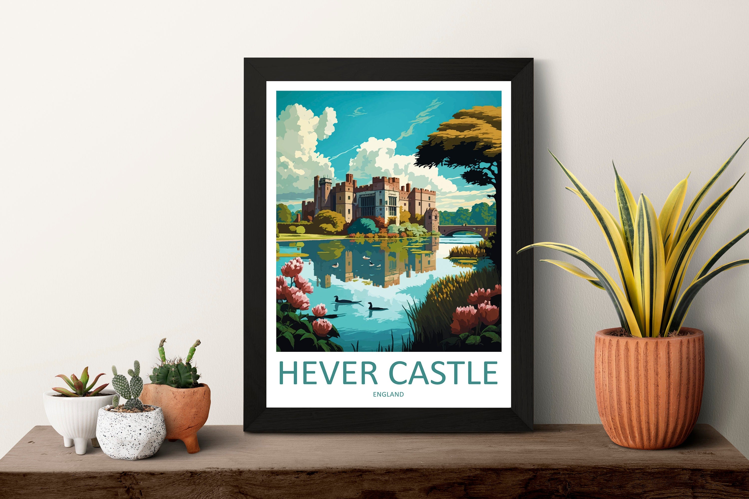 Hever Castle Travel Print Wall Art Hever Castle Wall Hanging Home Décor Hever Castle Gift Art Lovers England Art Lover Gift Hever Castle Art