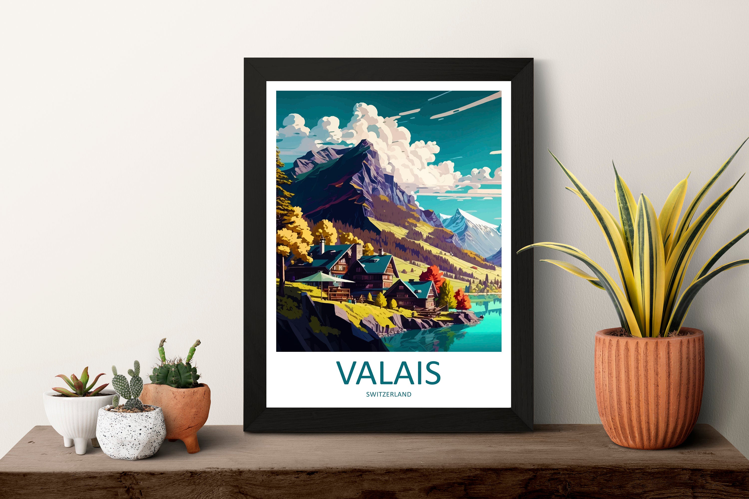 Valais Print Valais Home Décor Switzerland Art Print Valais Wall Print For Switzerland Gift Wall Hanging Valais Home Decor Artwork Valais