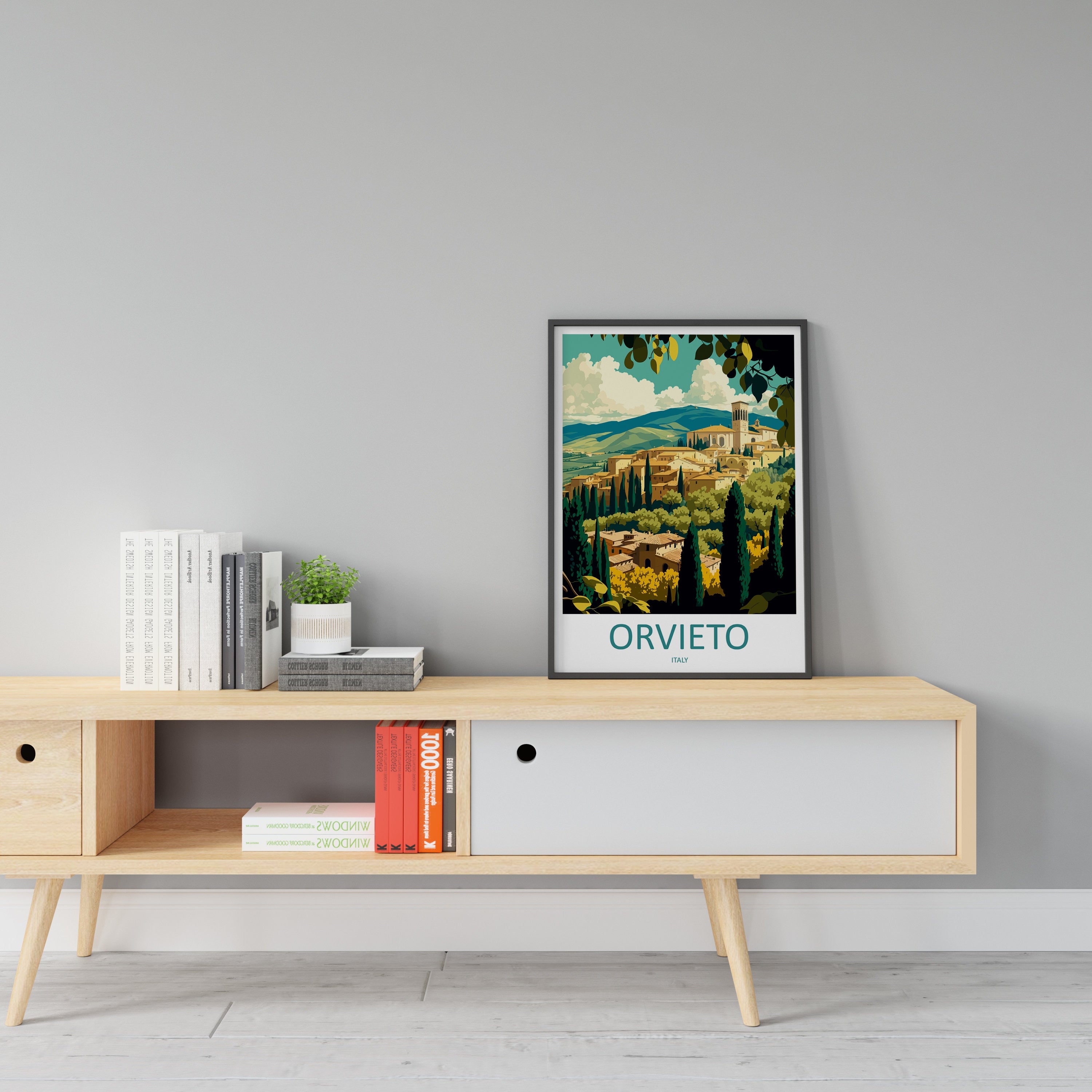 Orvieto Travel Print Wall Art Orvieto Wall Hanging Home Décor Orvieto Gift Art Lovers Italy Art Lover Gift Orvieto Print Orvieto Travel Gift