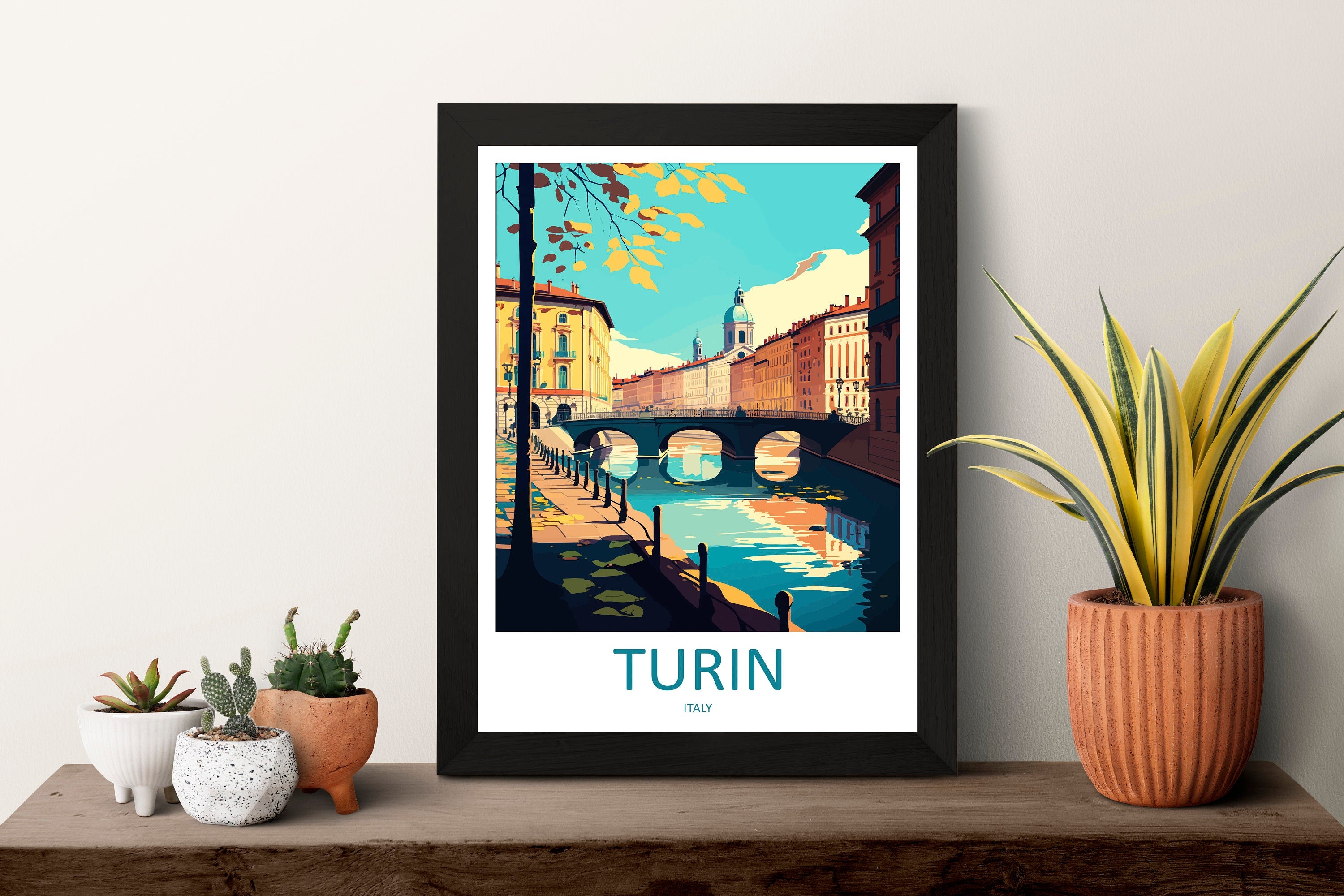 Turin Travel Print Wall Art Turin Wall Hanging Home Décor Turin Gift Art Lovers Italy Art Lover Gift Turin Print Turin Italy Art