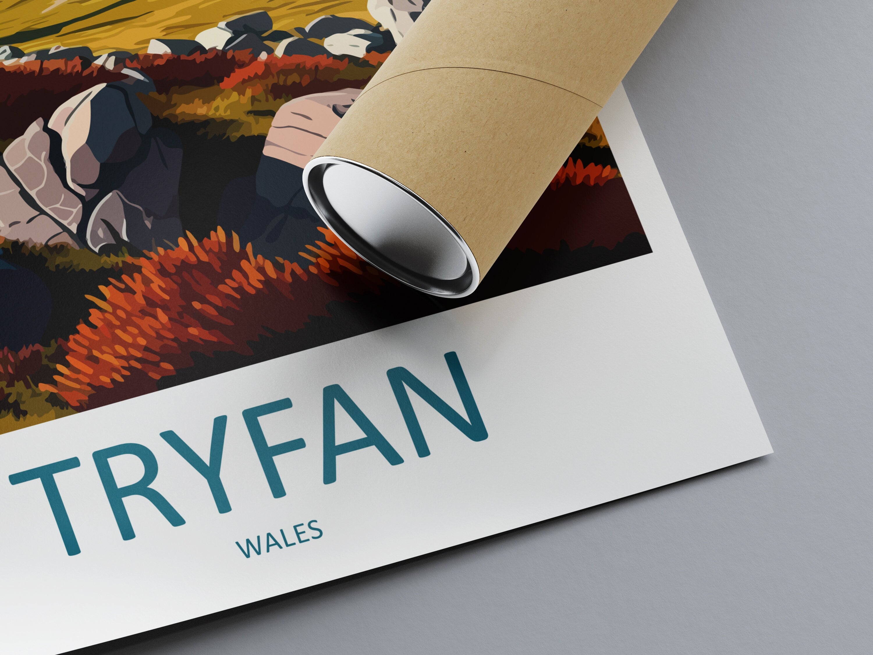 Tryfan Travel Print Wall Art Tryfan Wall Hanging Home Décor Tryfan Gift Art Lovers Welsh Art Lover Gift Tryfan Travel Decor Tryfan Mountain