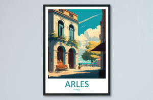 Arles Travel Print Wall Art Arles Wall Hanging Home Décor Arles Gift Art Lovers France Art Lover Gift Arles Print France Artwork Arles