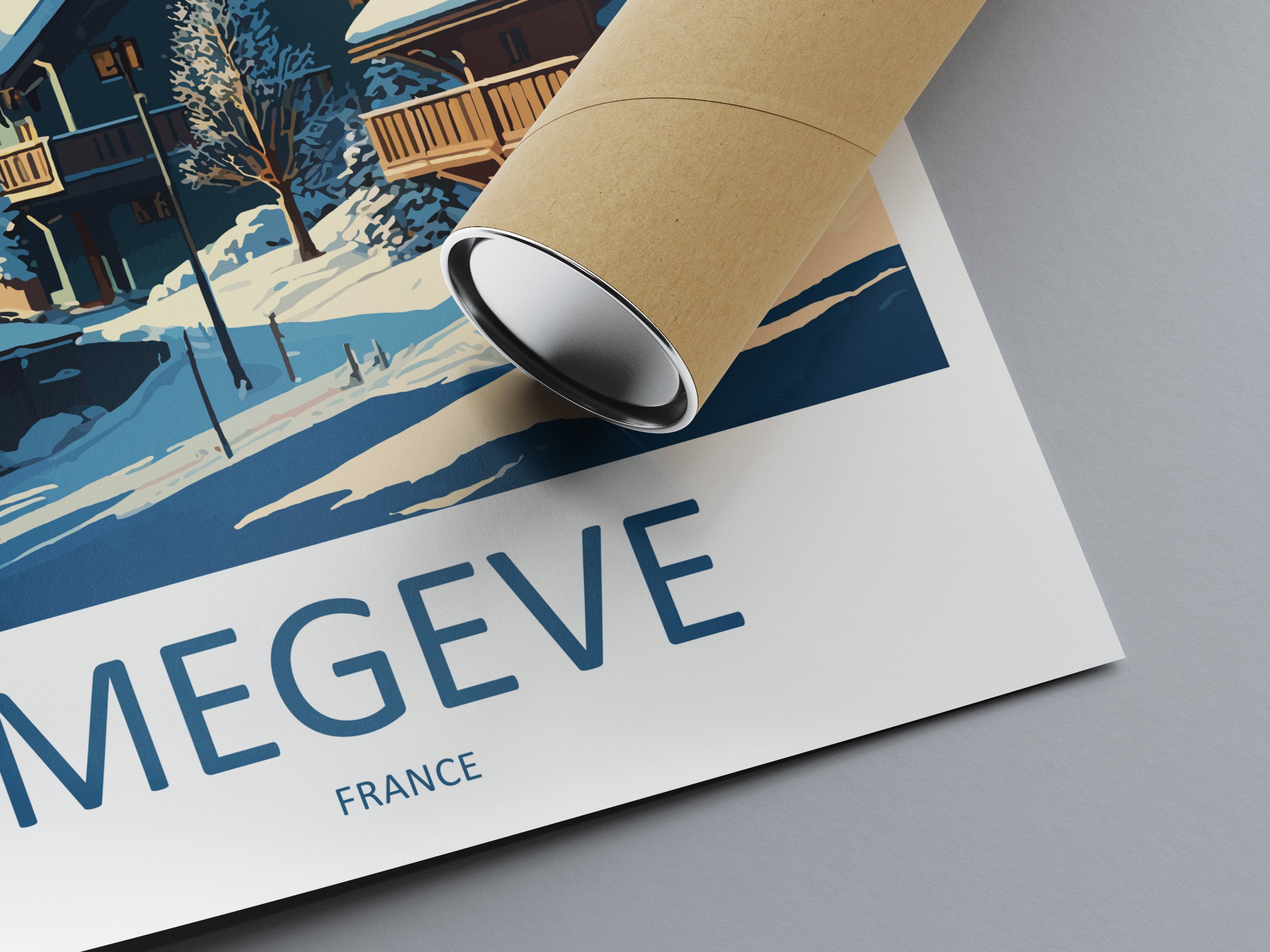 Megeve Travel Print Wall Art Megeve Wall Hanging Home Décor Megeve Gift Art Lovers Ski Art Lover Gift Les Arcs Print Skiing Megeve Ski Art