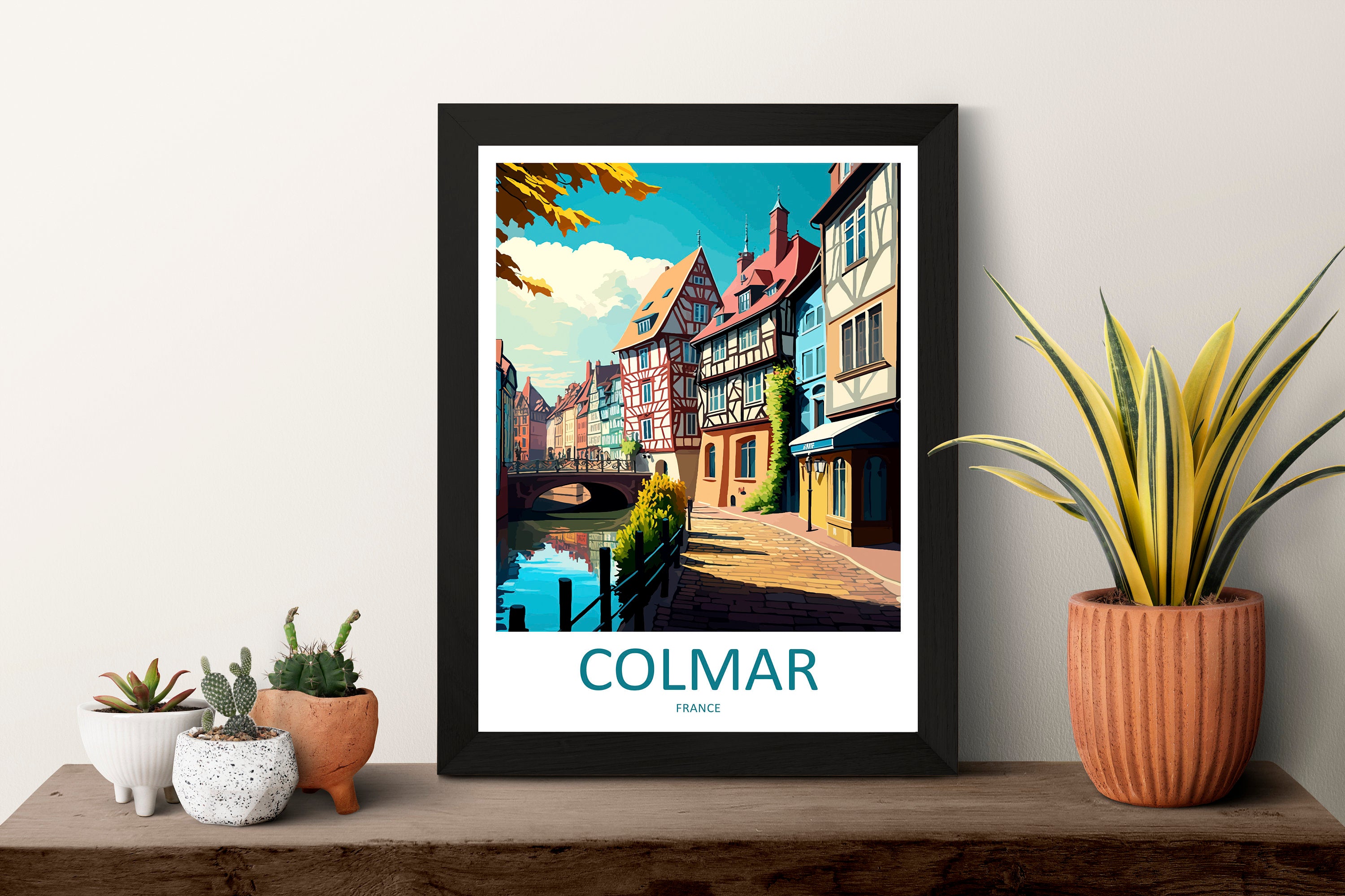 Colmar Travel Print Wall Art Colmar Wall Hanging Home Décor Colmar Gift Art Lovers France Art Lover Gift Colmar Print France Artwork Gift