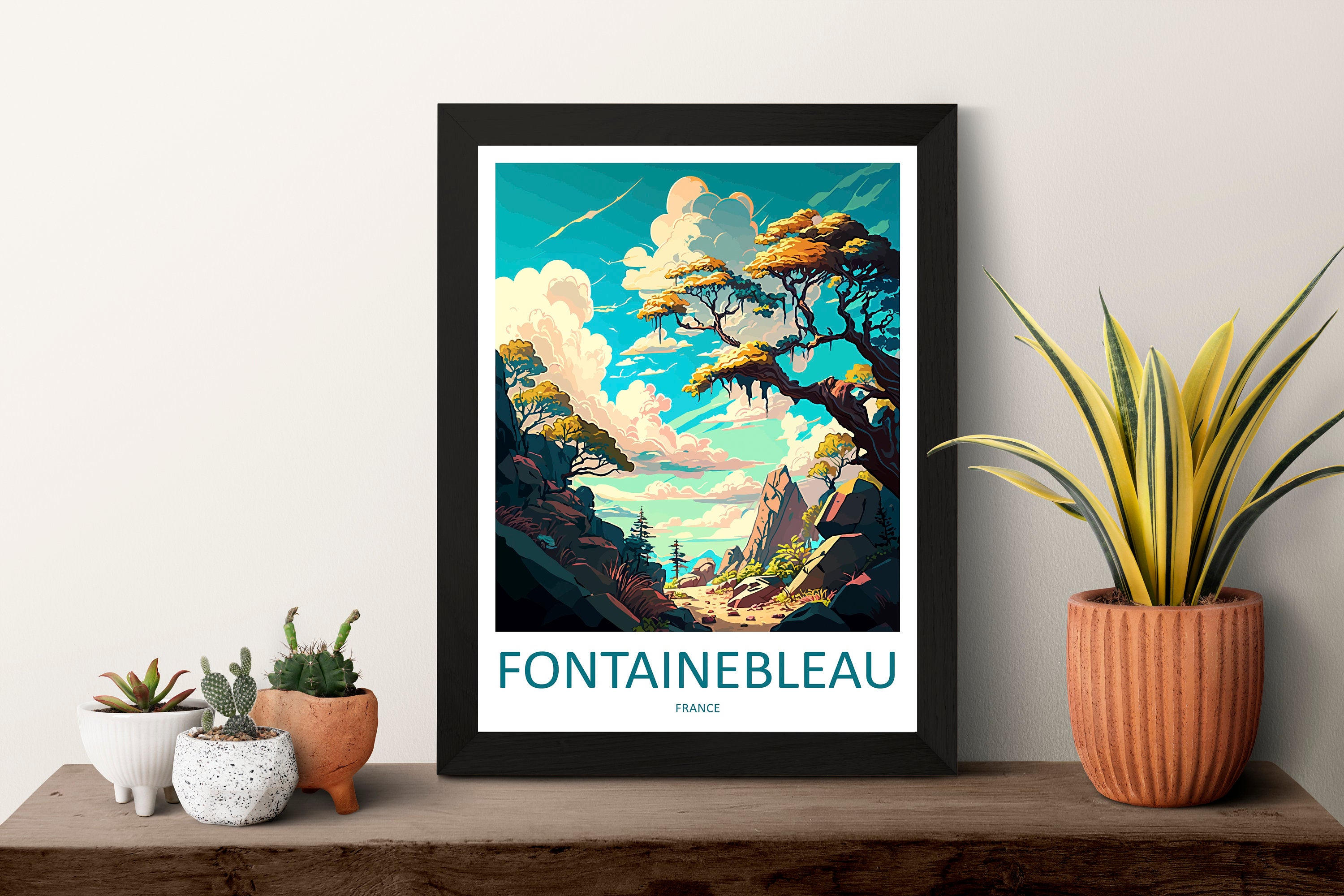 Fontainebleau Travel Print Wall Art Fontainebleau Wall Hanging Home Décor Fontainebleau Gift Art Lovers France Art Lover Gift Fontainebleau