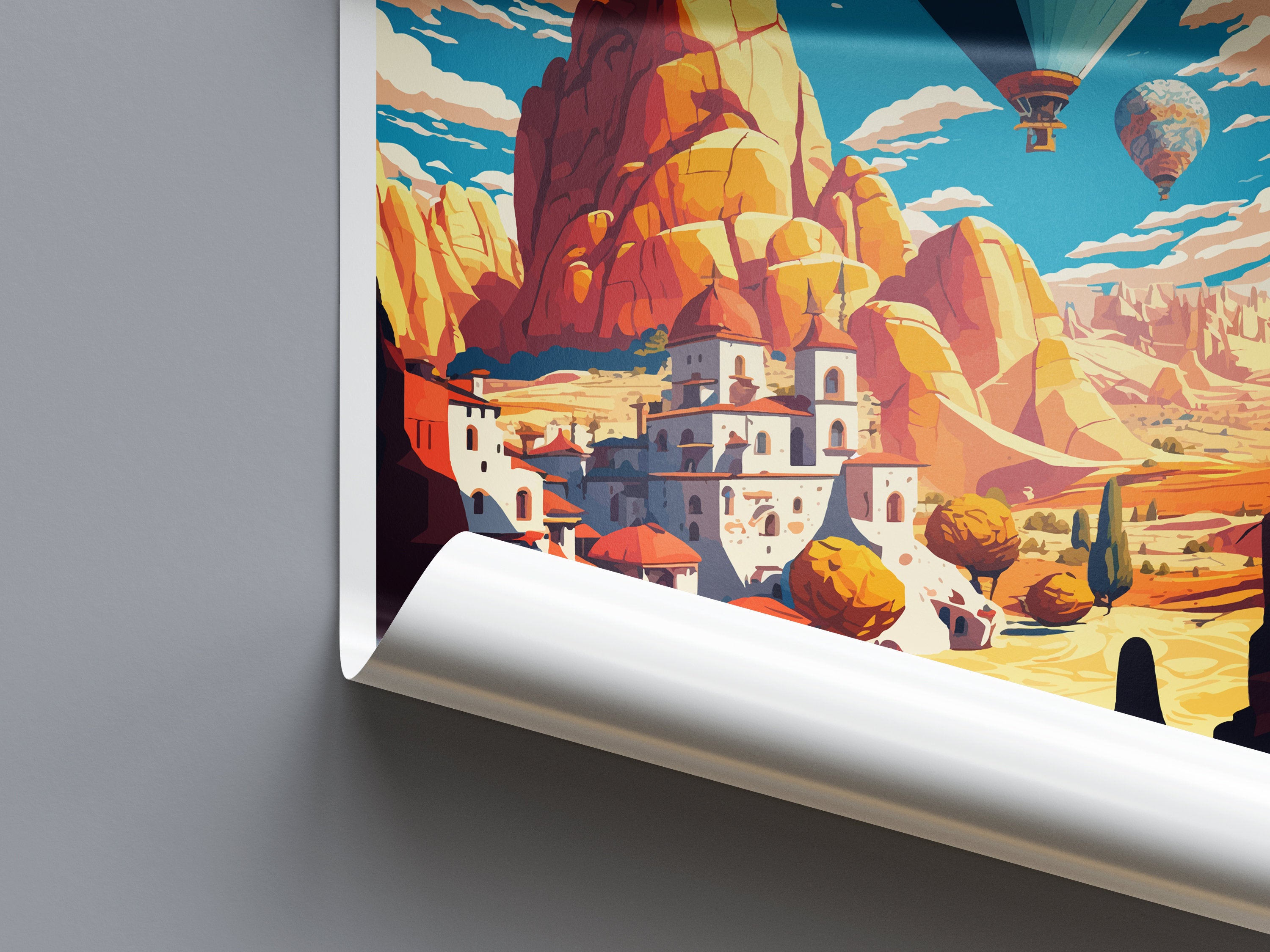 Cappadocia Travel Print Wall Art Cappadocia Wall Hanging Home Decoration Cappadocia Gift Art Lovers Wall Art Print Art Cappadocia Wall Print