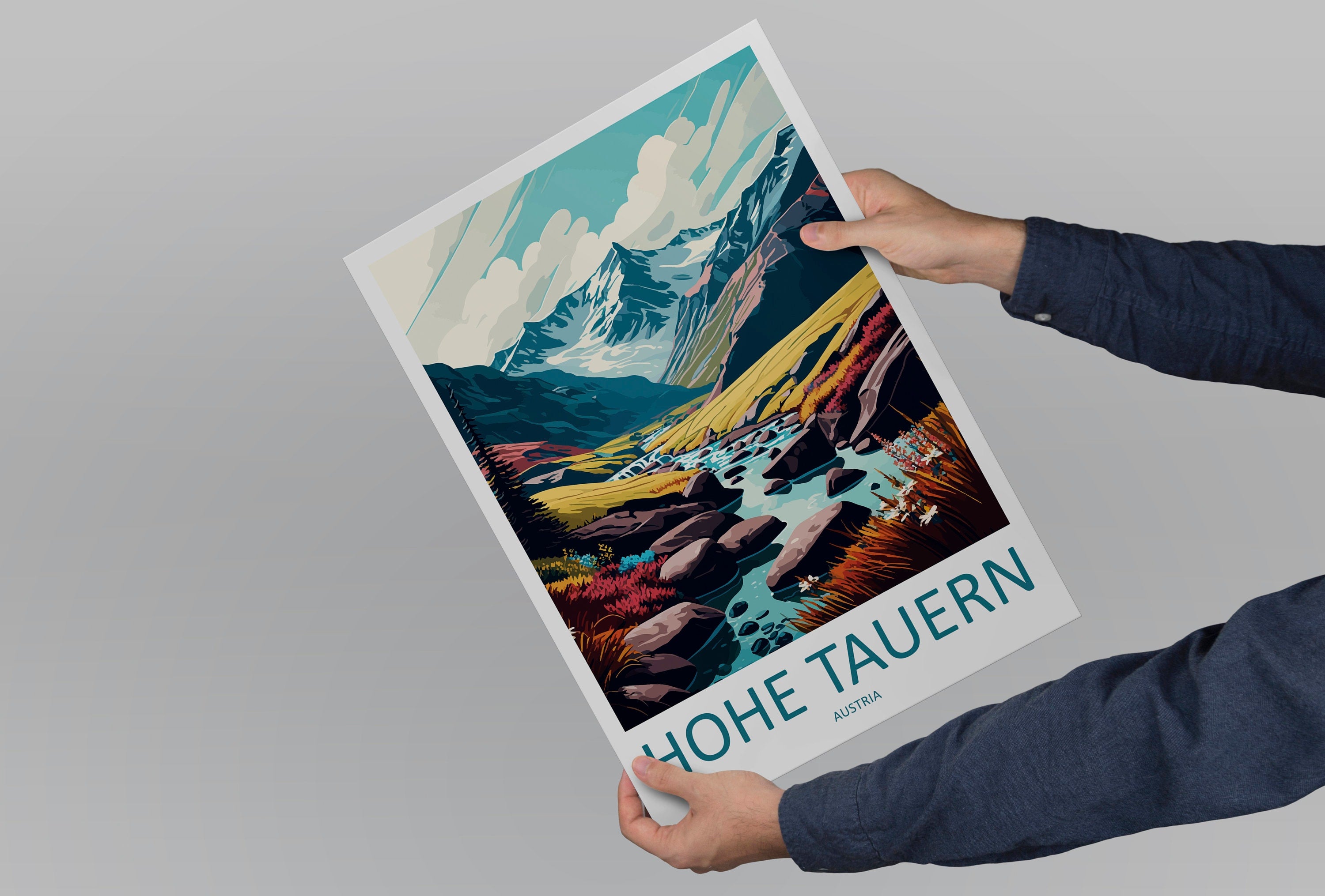 Hohe Tauern Travel Print Wall Art Hohe Tauern Wall Hanging Home Décor Hohe Tauern Gift Art Lovers Austria Art Lover Gift Hohe Tauern Park