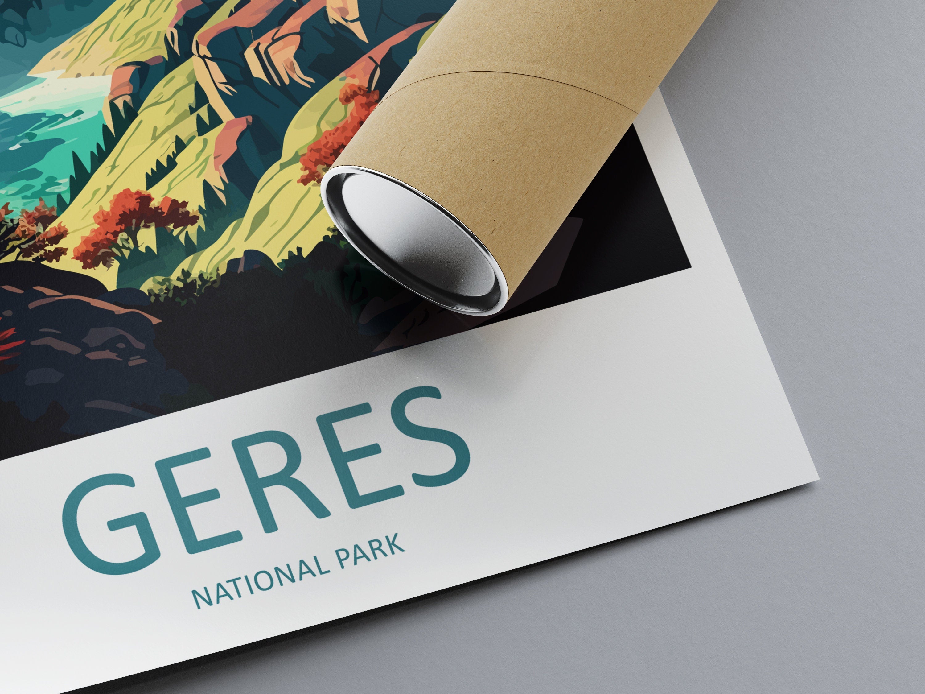 Geres National Park Travel Print Wall Art Geres National Park Wall Hanging Home Decor National Park Gift Geres Portugal Lovers Wall Art