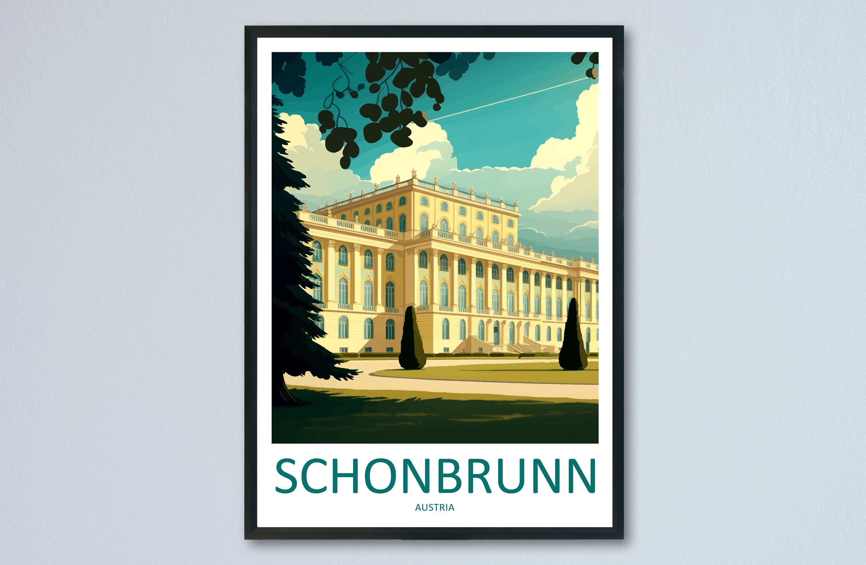 Schönbrunn Palace Travel Print Wall Art Schönbrunn Palace Wall Hanging Home Décor Schönbrunn Palace Gift Art Lovers Austria Art Lover Gift